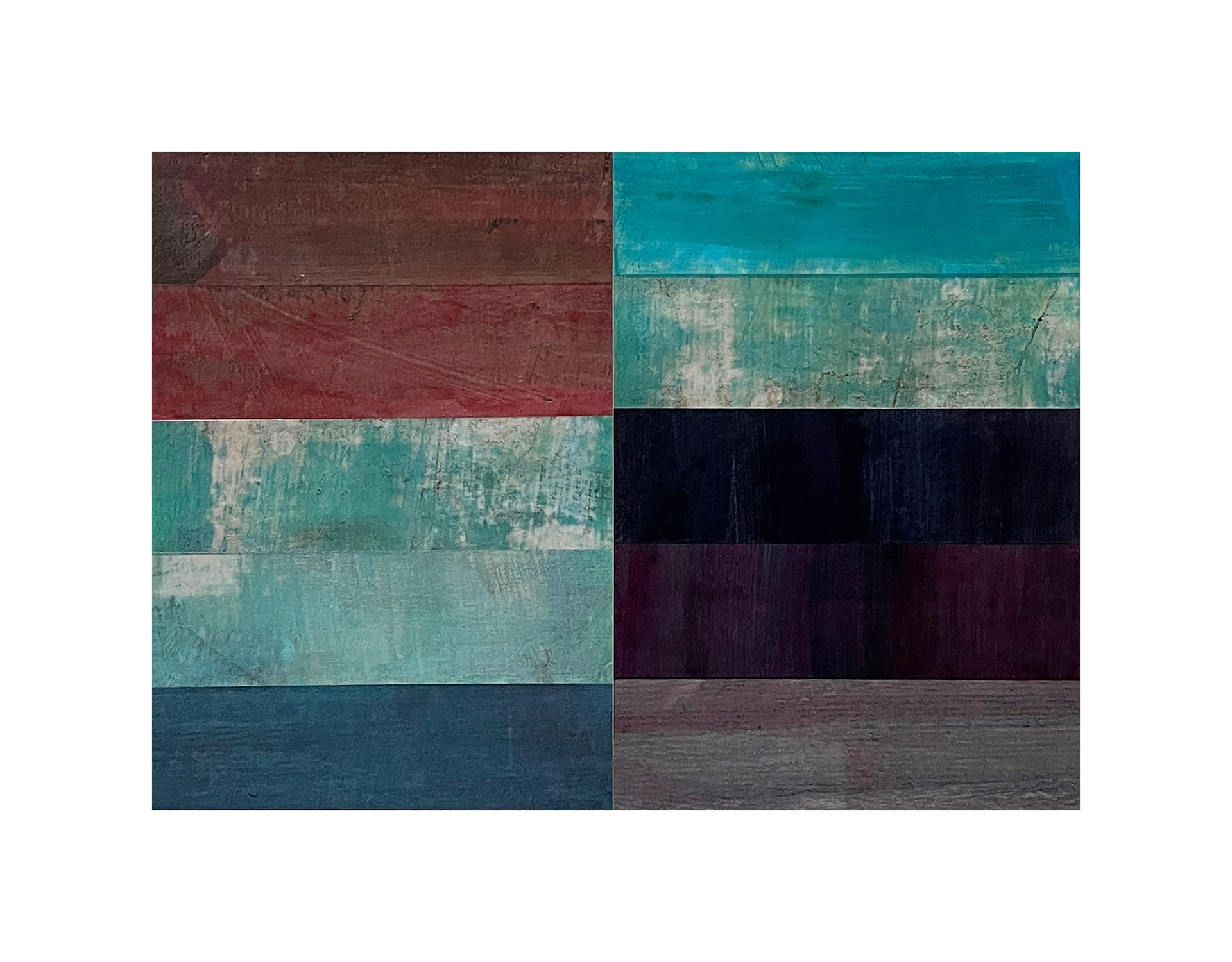 Transition 14 - ink on glassine on Heritage paper - 32.7 x 44.8 cm  