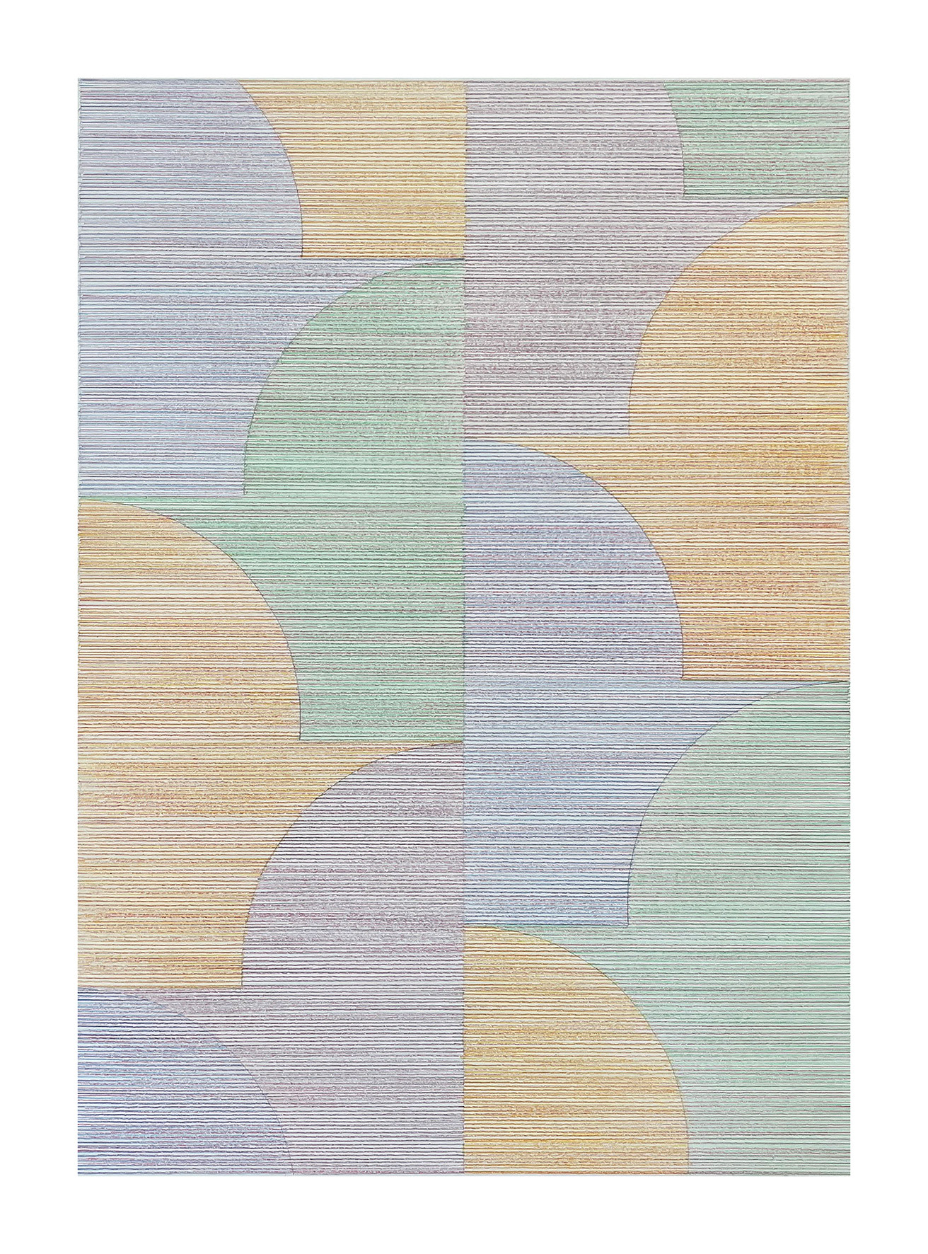 Divided, 2025 - coloured pencil on 315g Heritage paper - 68 x 51 cm