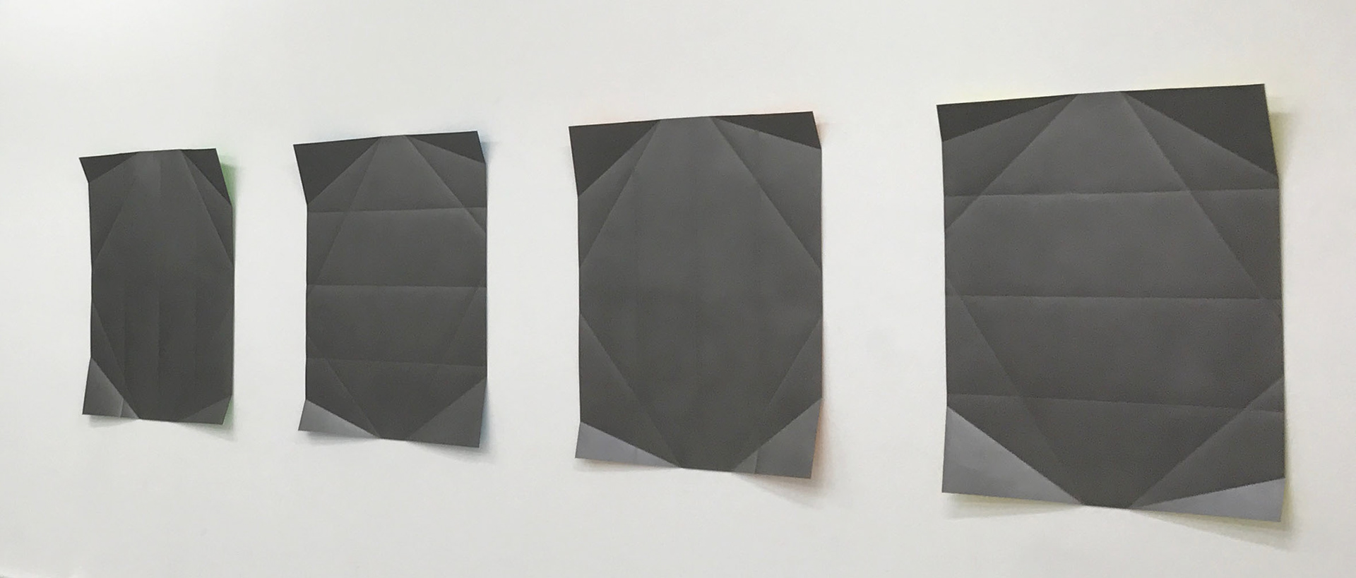 Summertime (folded graphites), 2017