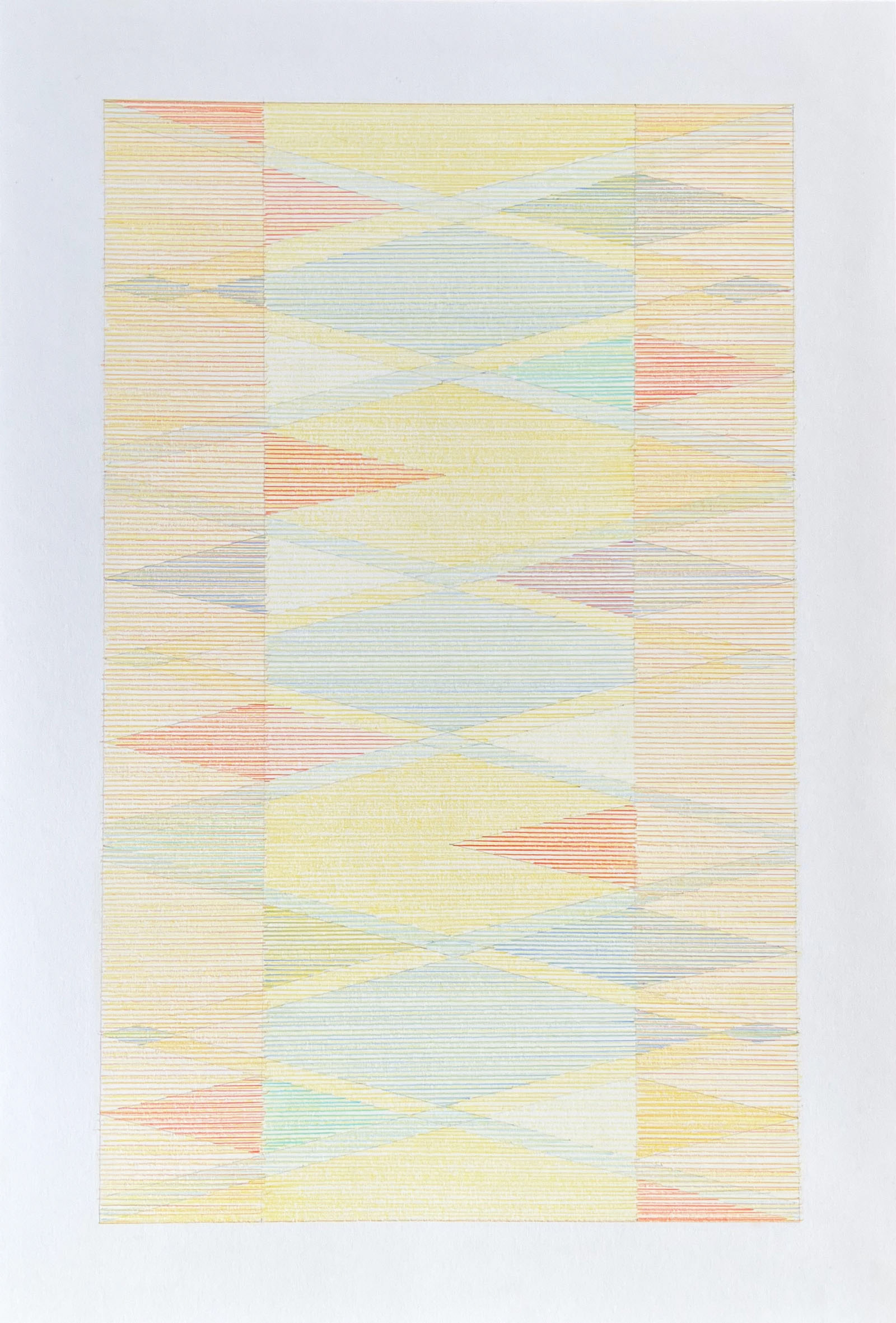 Take it Where it Goes, 2022 - coloured pencil on 315g Heritage paper - 50 x 34 cm