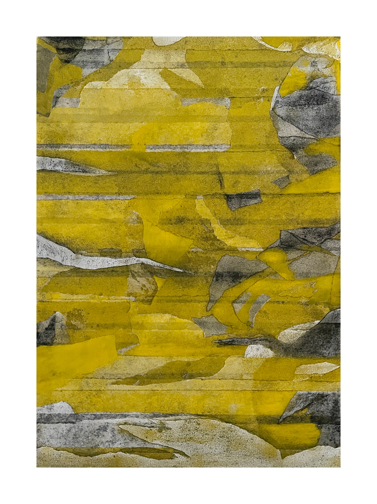 Unfolding - graphite & soft pastel on Japanese paper - 42 x 29.7 cm cm