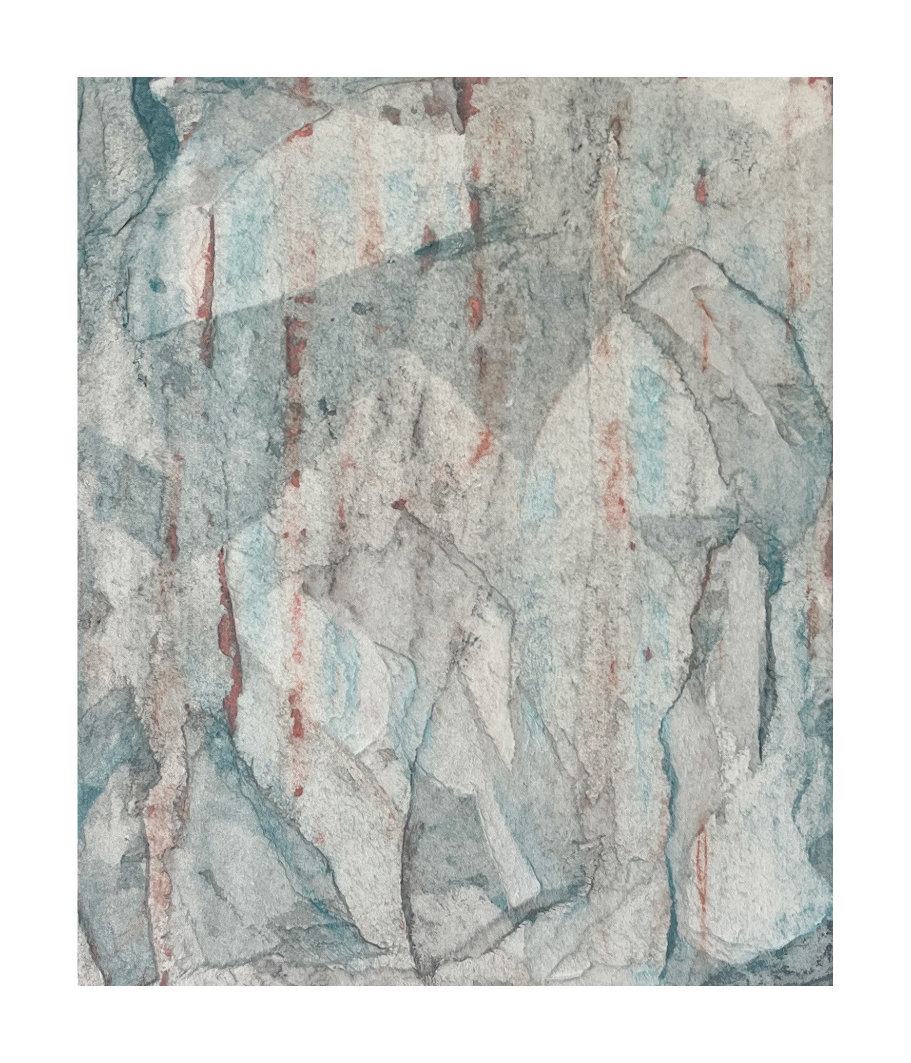 Break Away - graphite & soft pastel on Hosho paper on panel - 33 x 28 cm (framed)