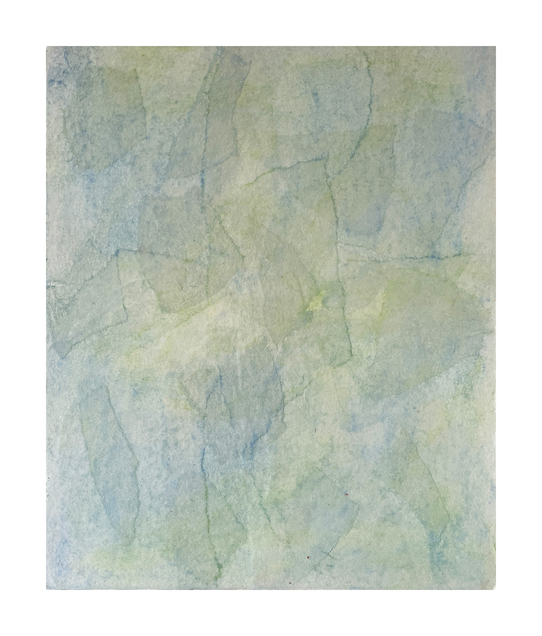 Dormant Echoes 1 -soft pastel on Kozo paper on panel - 33 x 28 cm (framed)