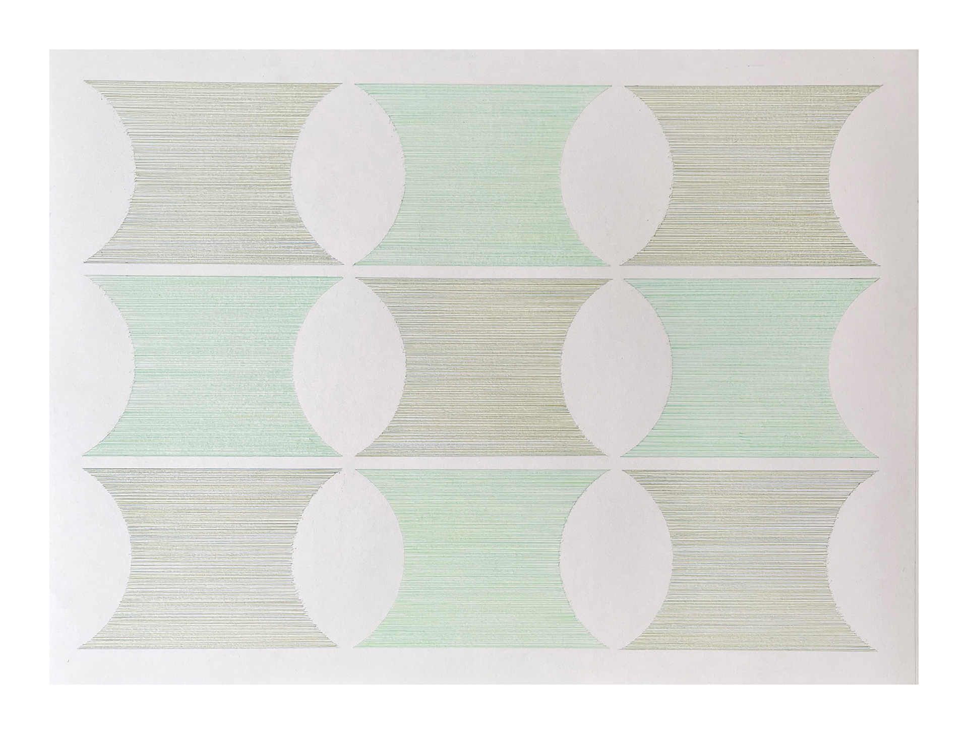 Interlude 3, 2025 - coloured pencil on Heritage paper - 50 x 68 cm