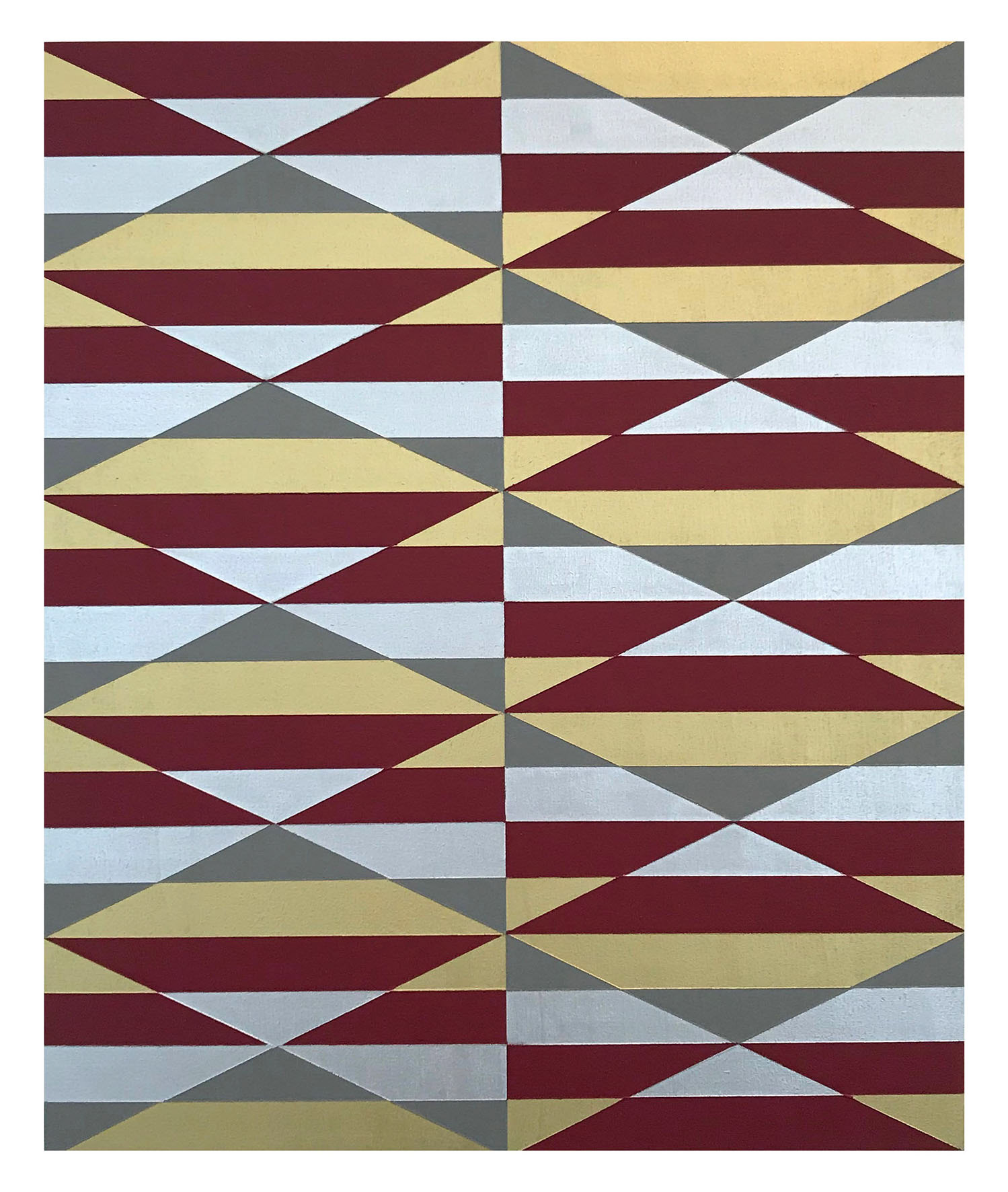 Backtrack, 2019 - acrylic on plywood panel, 30 x 25 cm