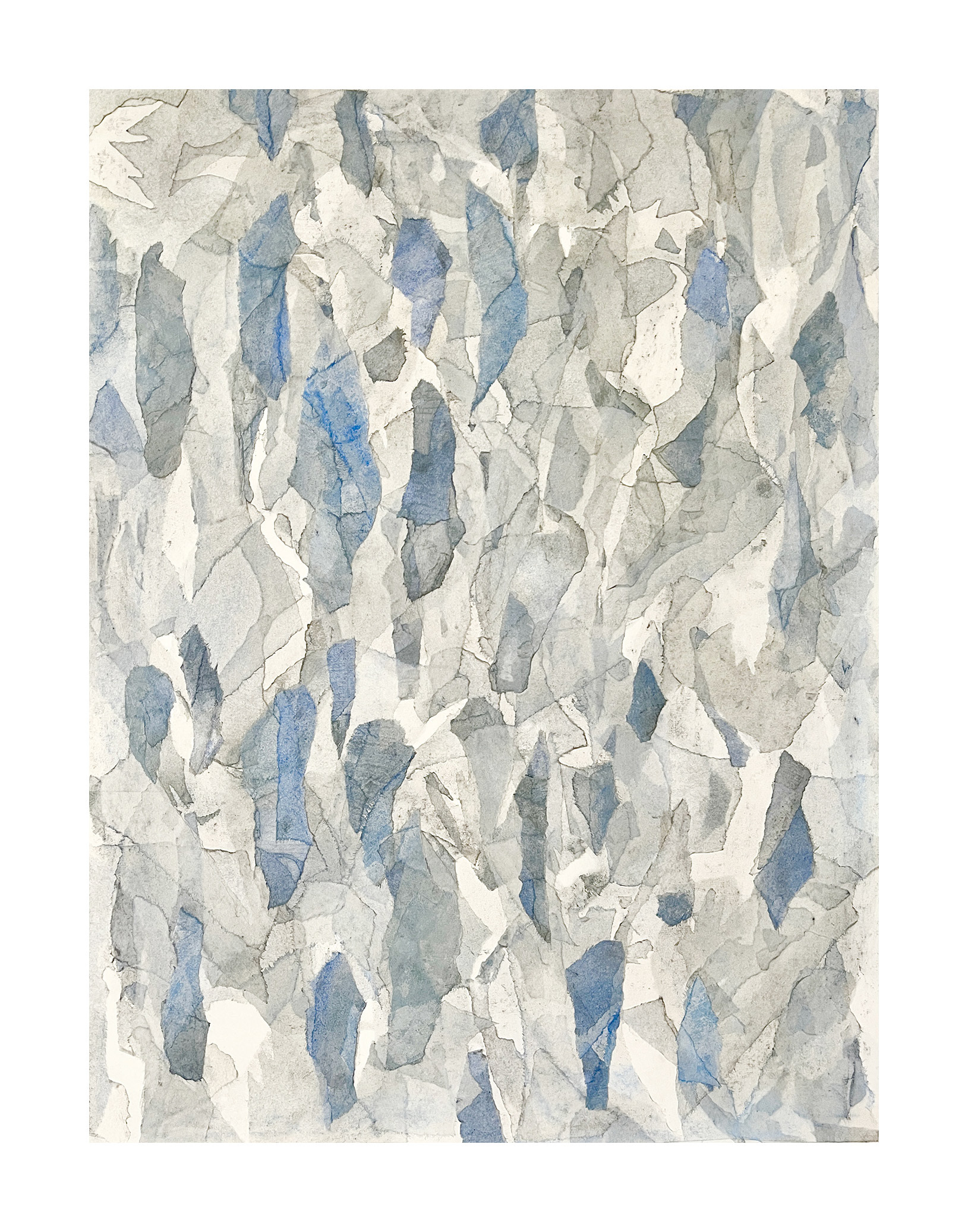 Currents of Solitude - graphite & soft pastel on Japanese paper on Heritage paper - 68 x 51 cm