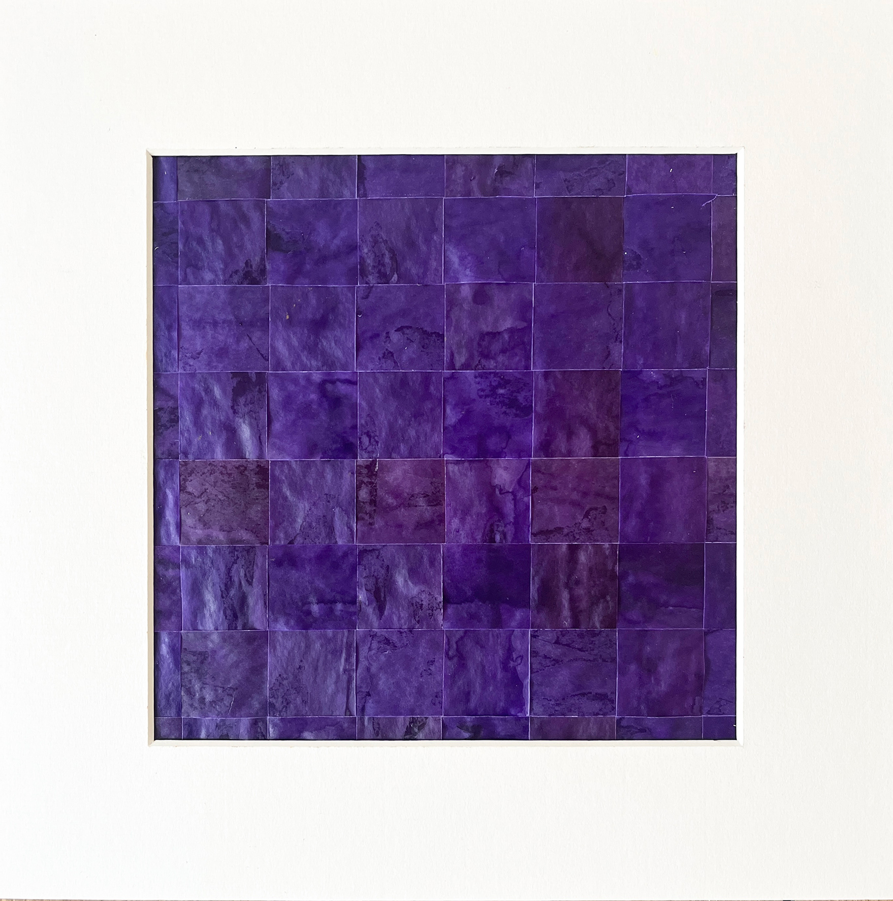 Woven Drawing 17 - ink on glassine - 30 x 30 cm