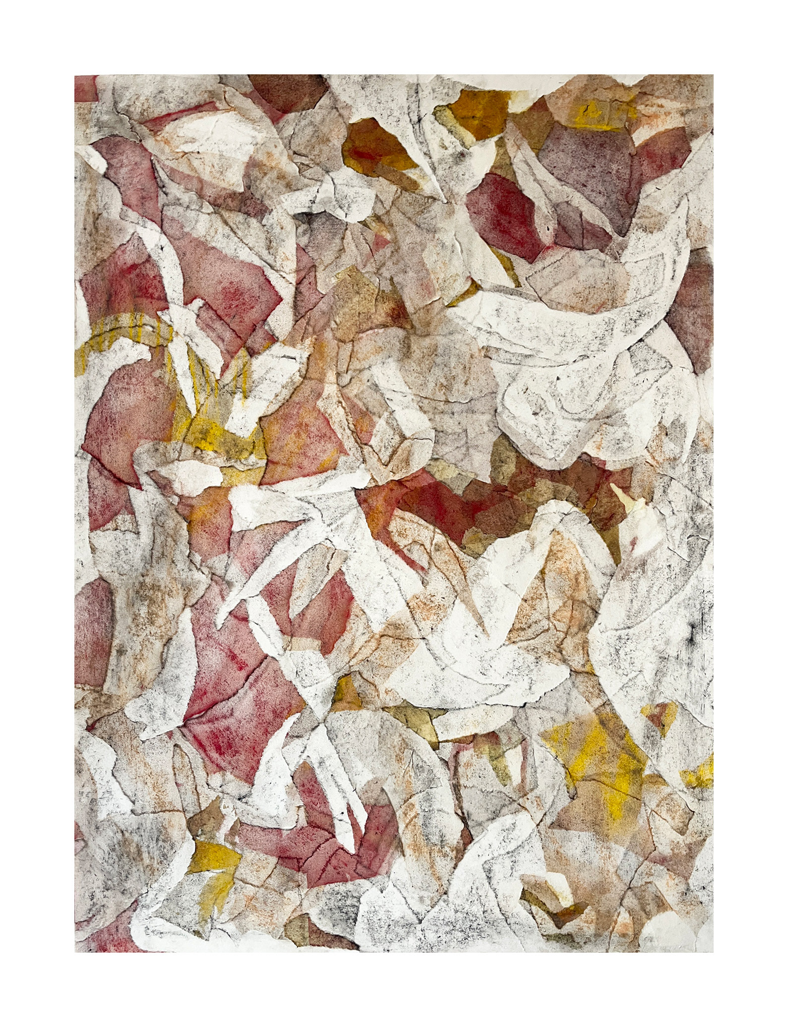 Before it Settles - graphite & soft pastel on Japanese paper on Heritage paper - 68 x 51 cm
