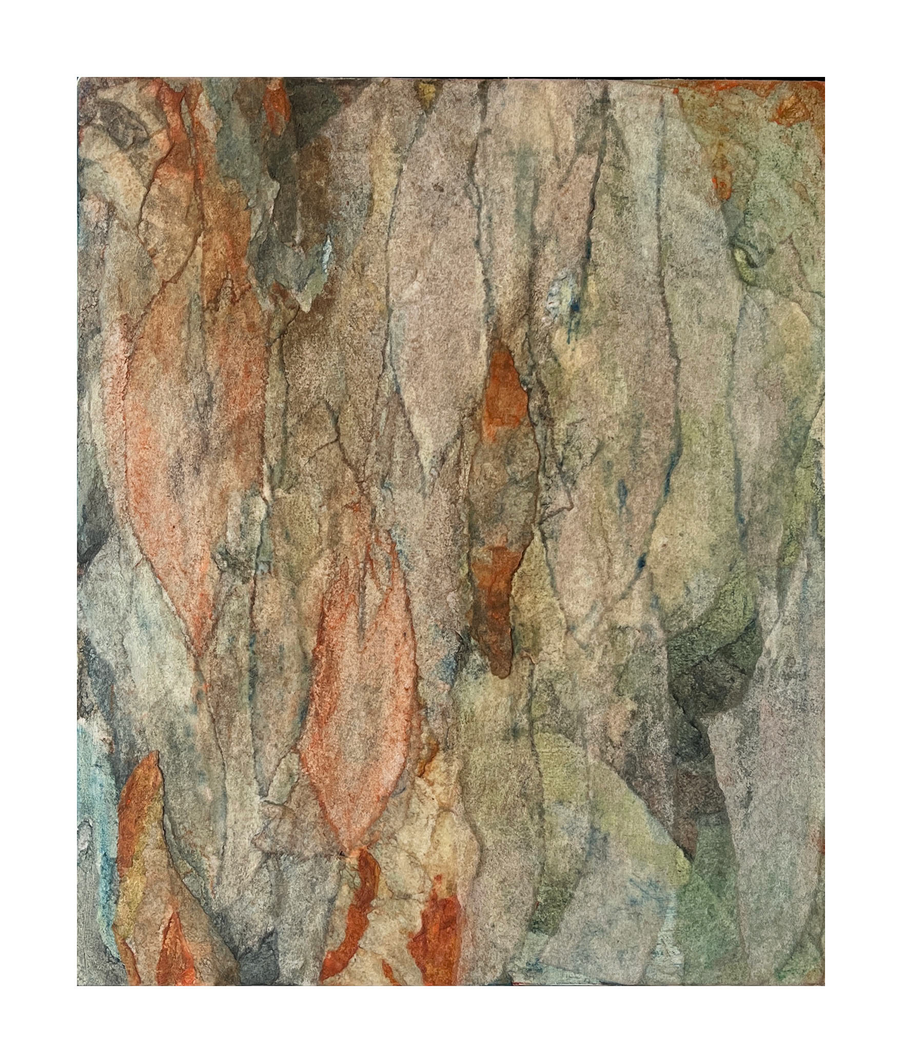Unreconciled - graphite & soft pastel on Japanese paper on panel - 33 x 28 cm (framed)
