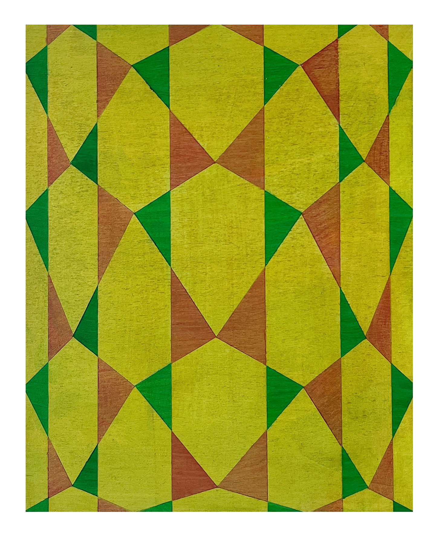 Matrix 4, 2023 - acrylic on wooden panel, 25 x 20 cm