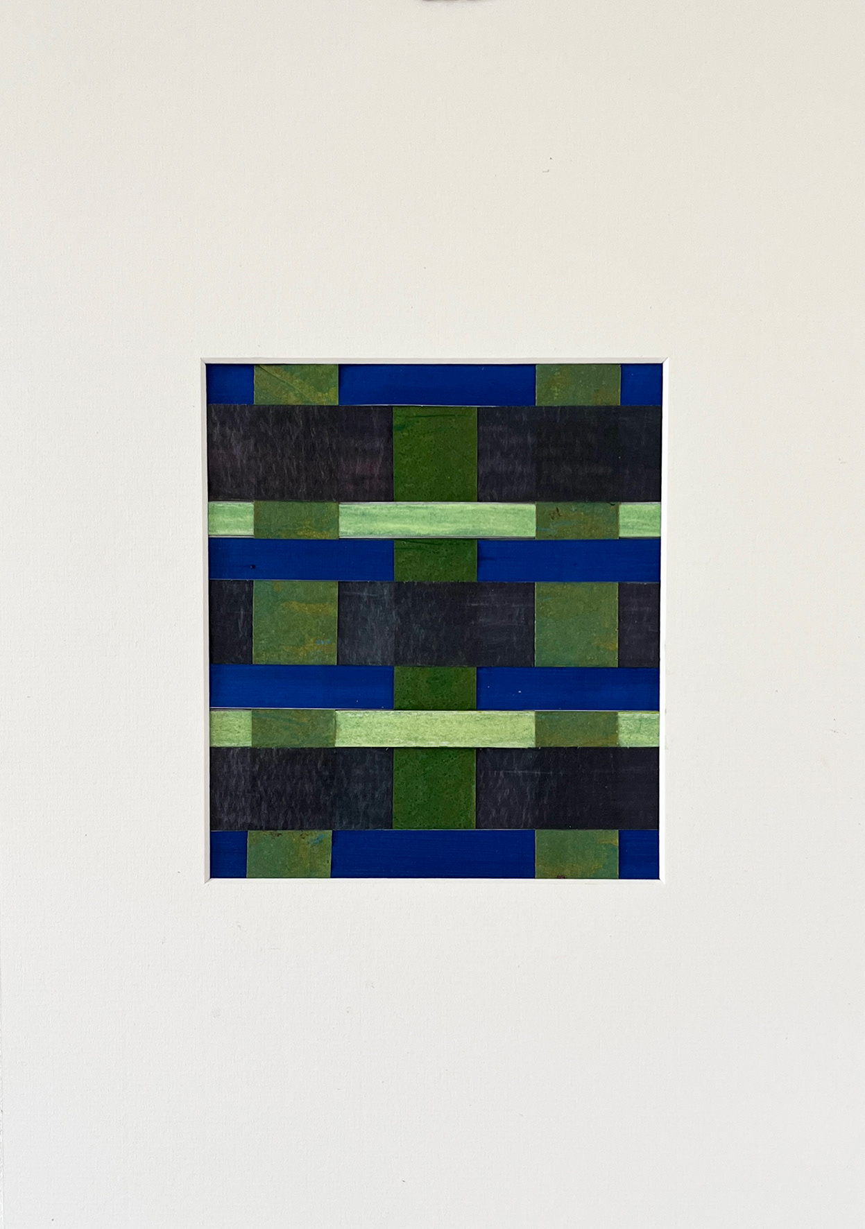 Woven Drawing 5 - ink on glassine & oil pastel & acrylic on Heritage paper - 40 x 30 cm