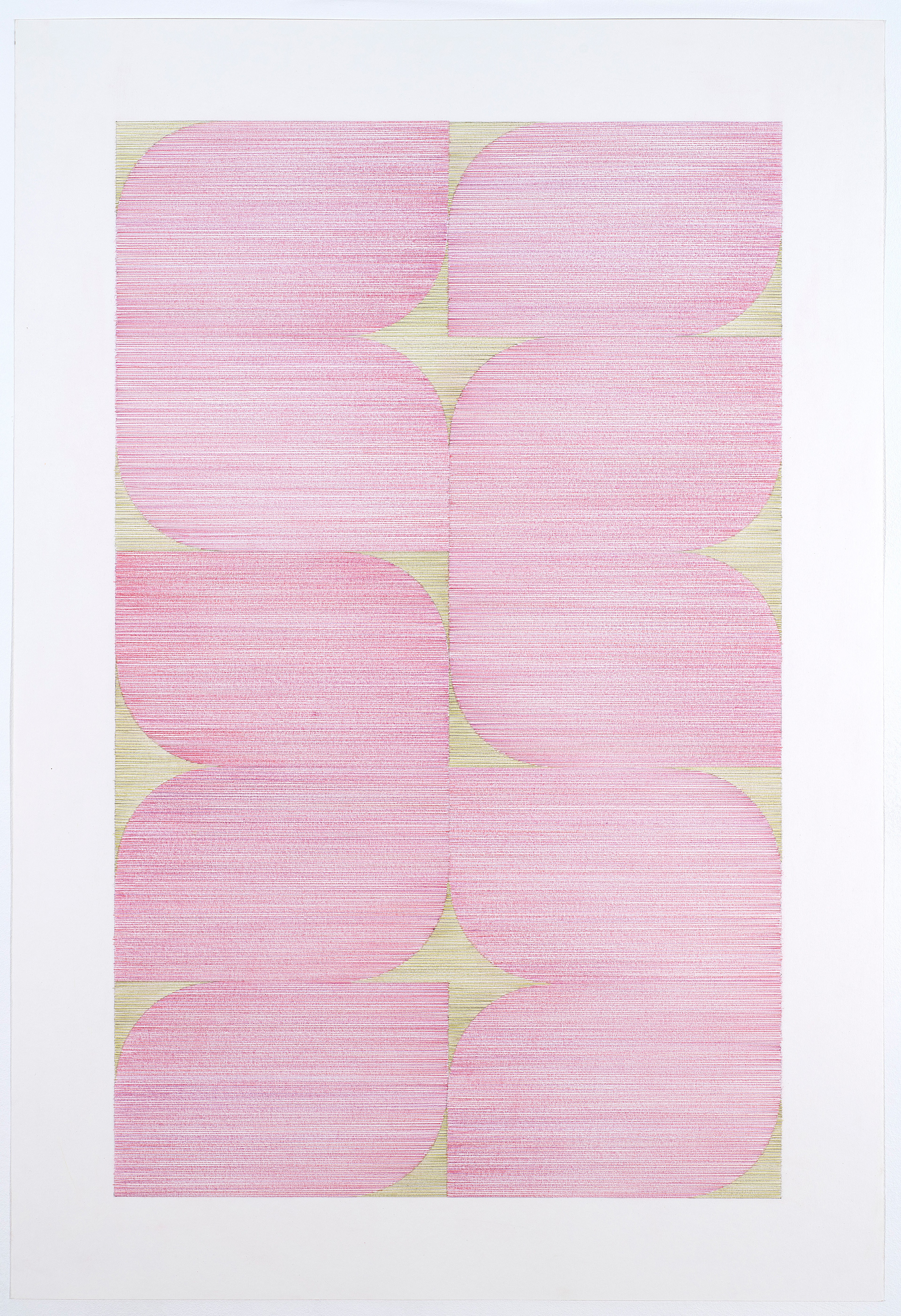Oscillate 5, 2024 - coloured pencil on 315g Heritage paper - 100 x 68 cm