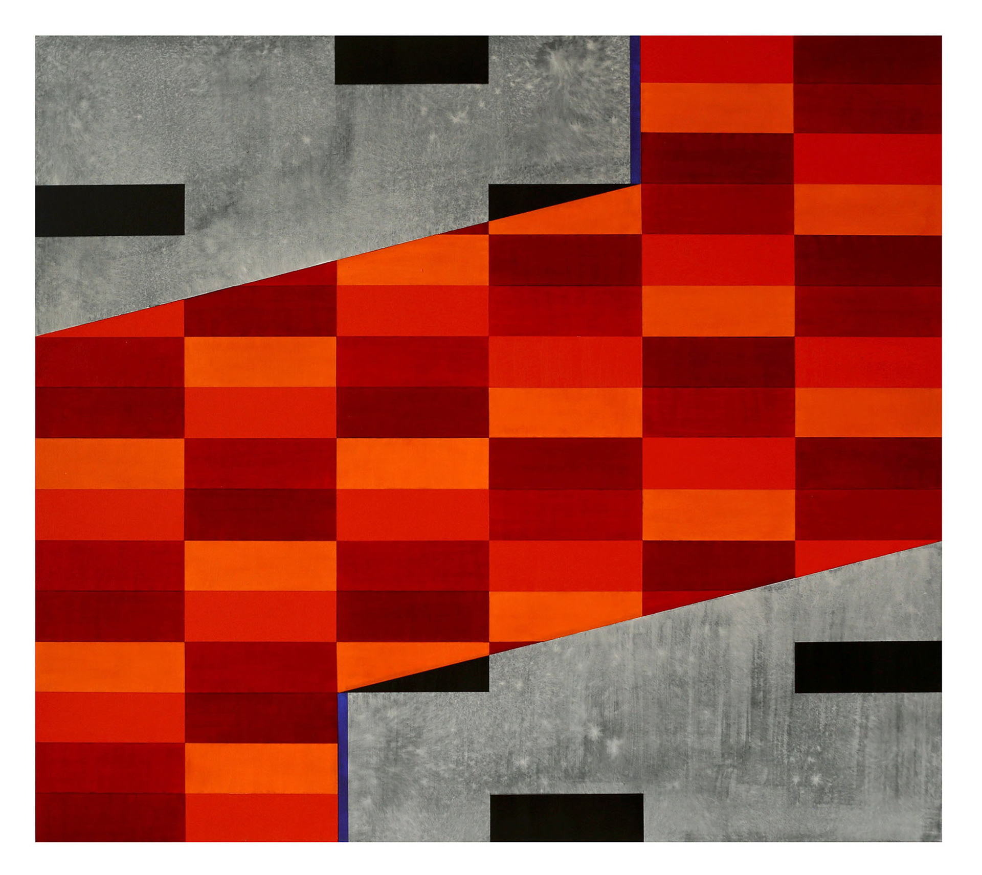 Think Twice, 2015 - acrylic on board, 80 x 90 cm