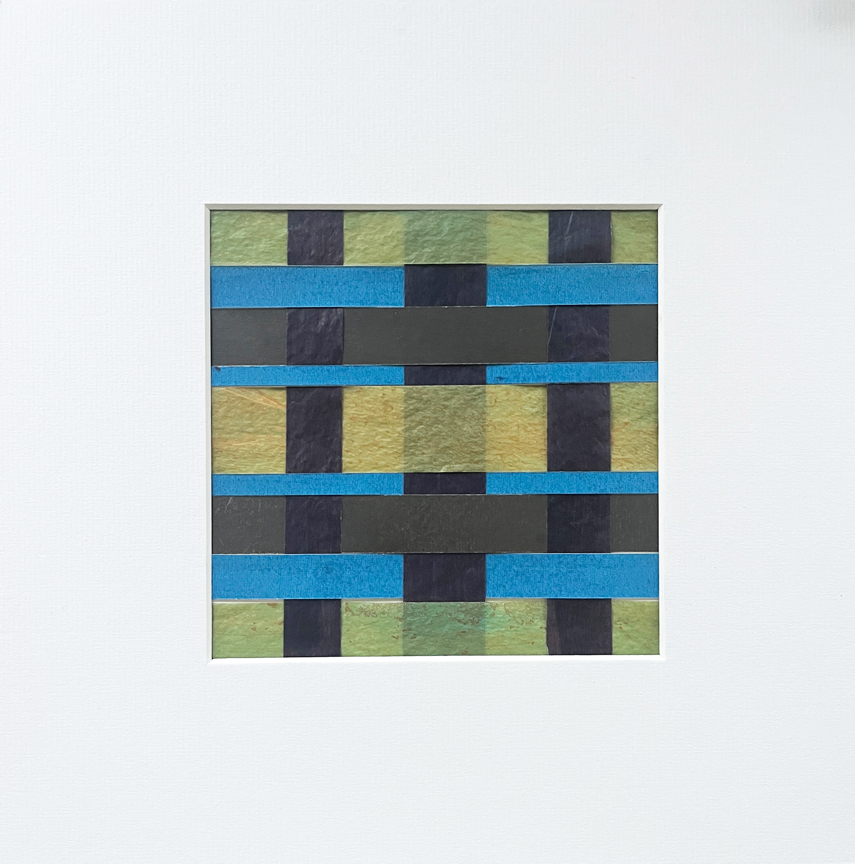 Woven Drawing 11 - ink on glassine & graphite & pastel on Heritage paper - 30 x 30 cm