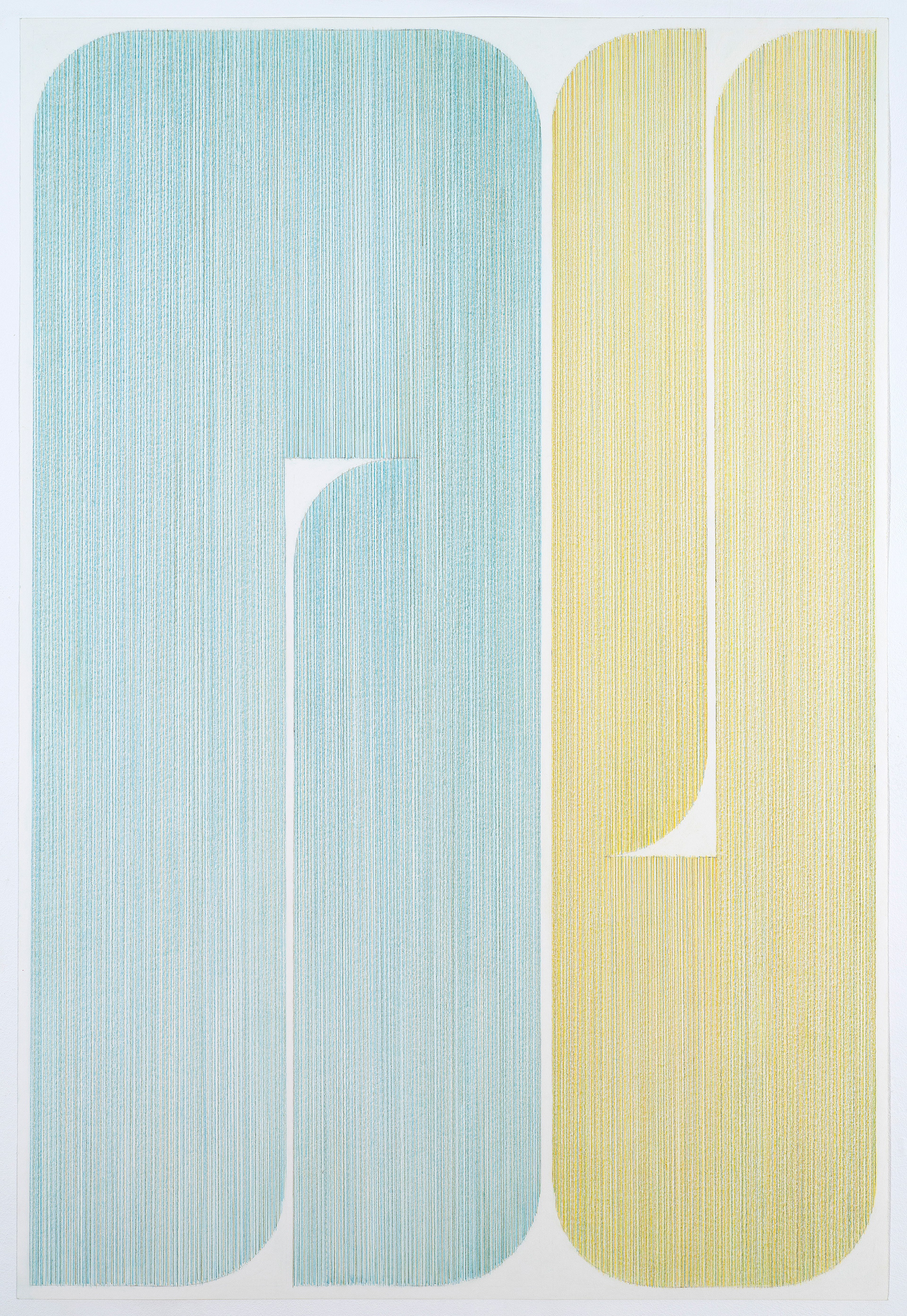 Contrapuntal 10, 2024 - coloured pencil on 315g Heritage paper - 101 x 68.5 cm