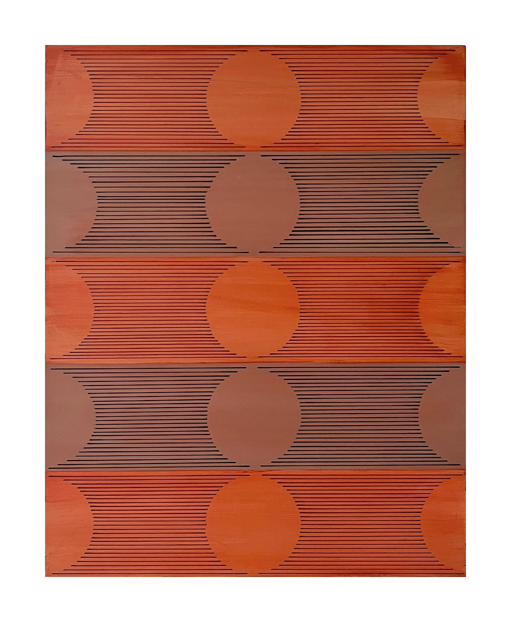 Interlude 8 (autumn), 2025 - acrylic on wooden panel - 50.5 x 40.5 cm