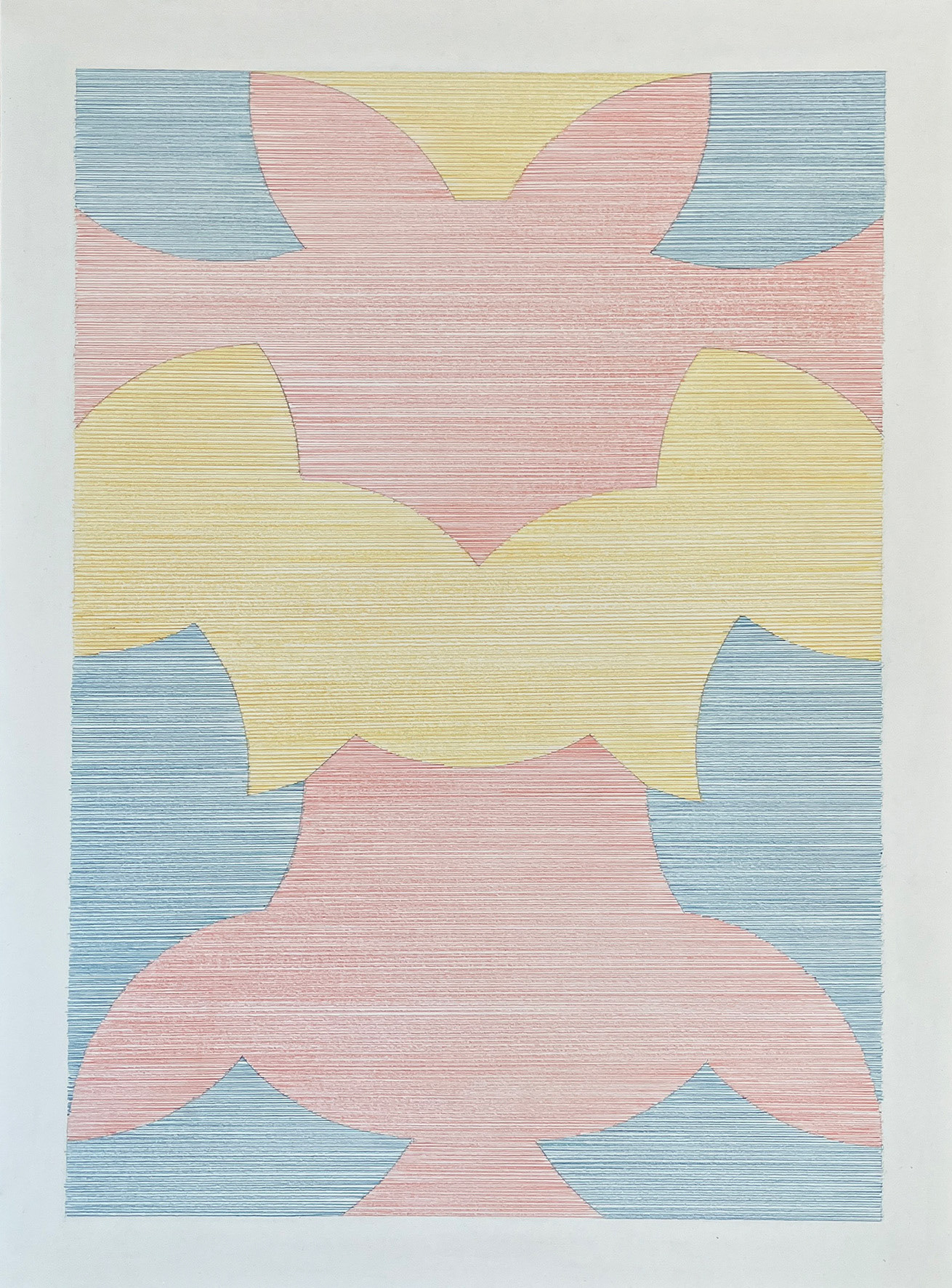 Shape Shifter 3, 2025 - coloured pencil on 315g Heritage paper - 68 x 51 cm68 x 51 cm