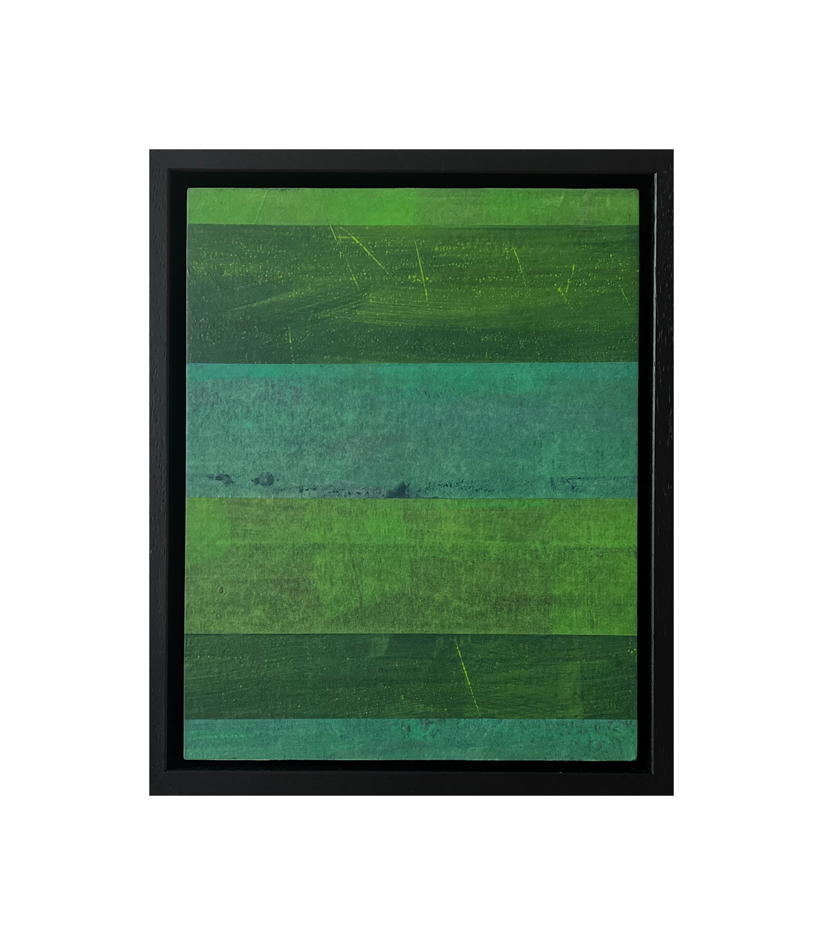 Transition 10 - ink on glassine on wooden panel - 29 x 24 cm