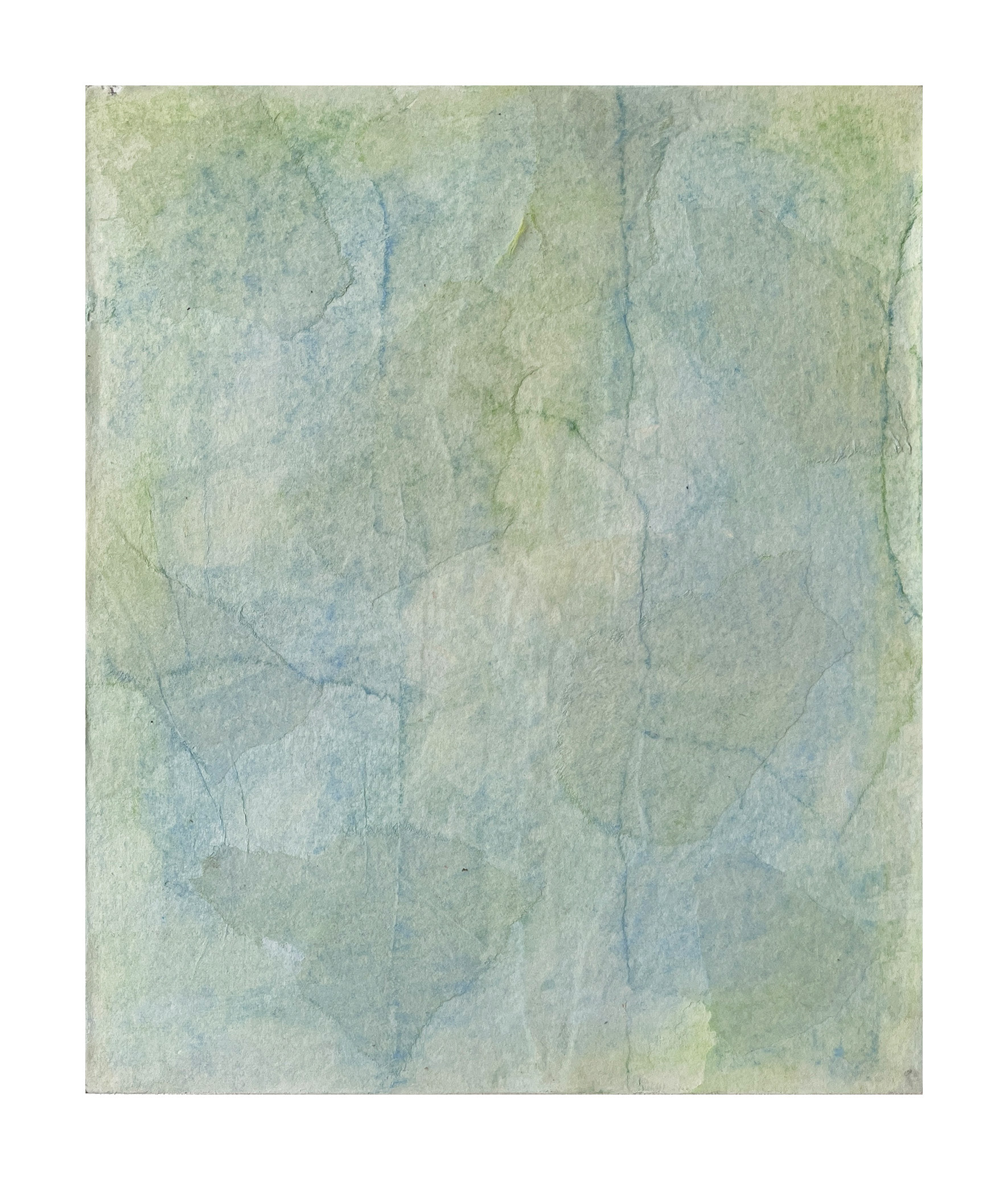 Dormant Echoes 2 - soft pastel on Kozo paper on panel - 33 x 28 cm (framed