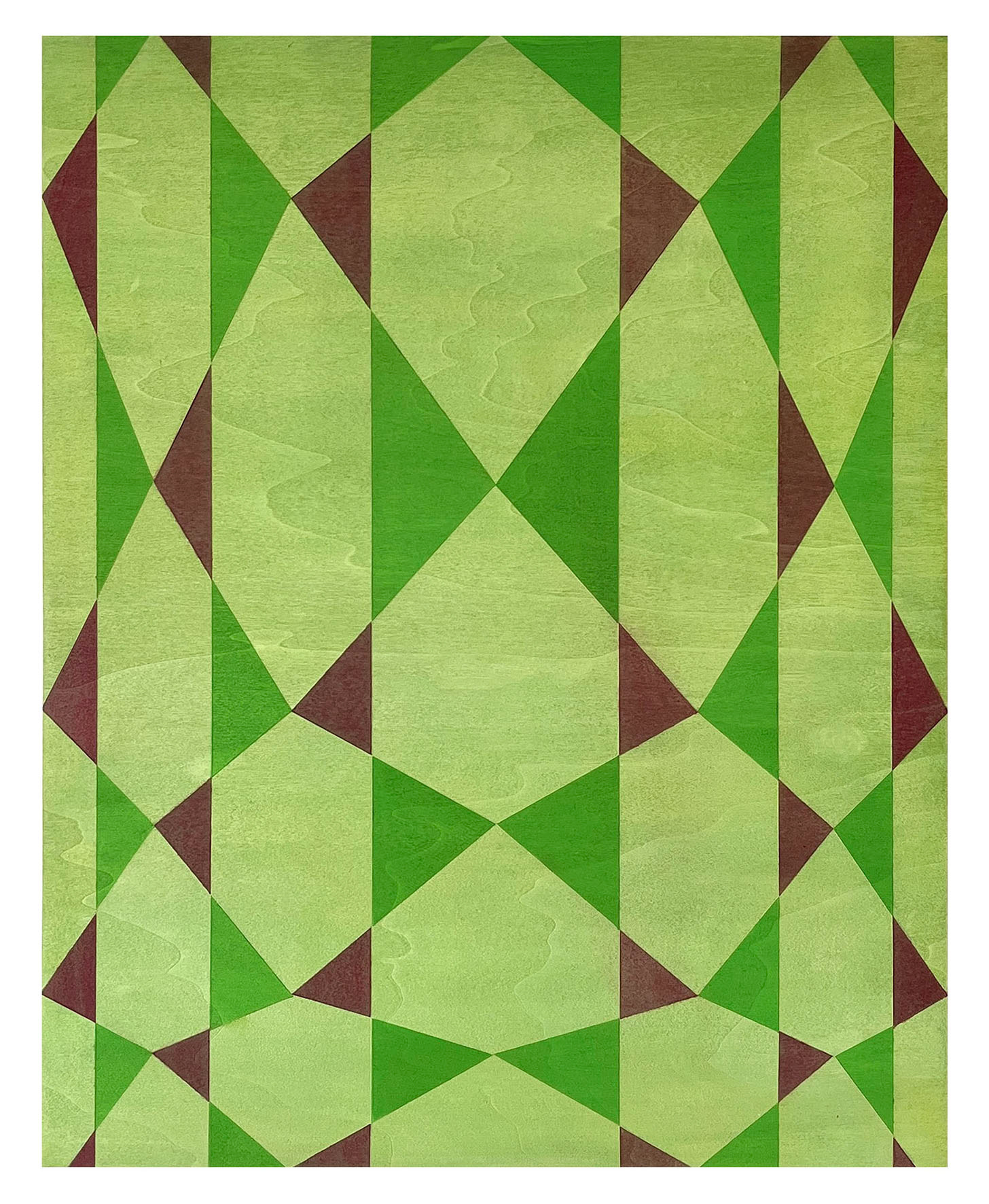 Retreat, 2024 - acrylic on wooden panel, 50 x 40 cm