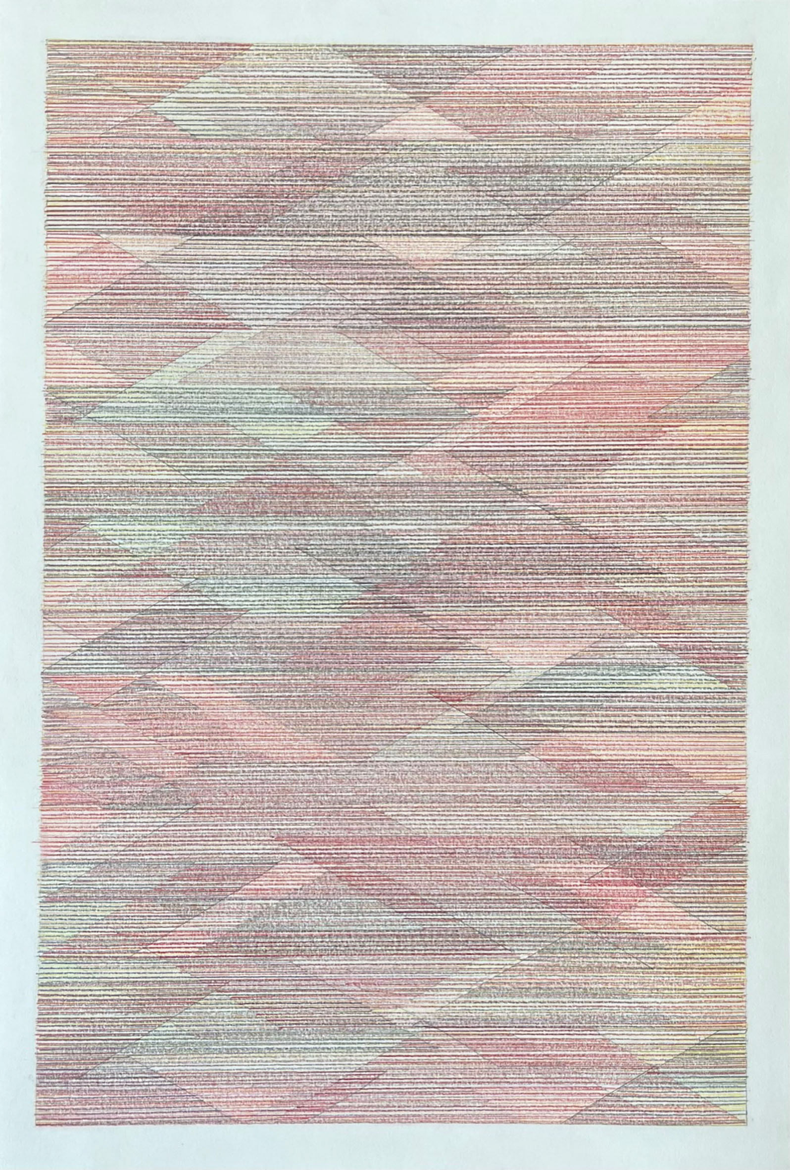 Days End, 2022 - coloured pencil on 315g Heritage paper - 50 x 34 cm