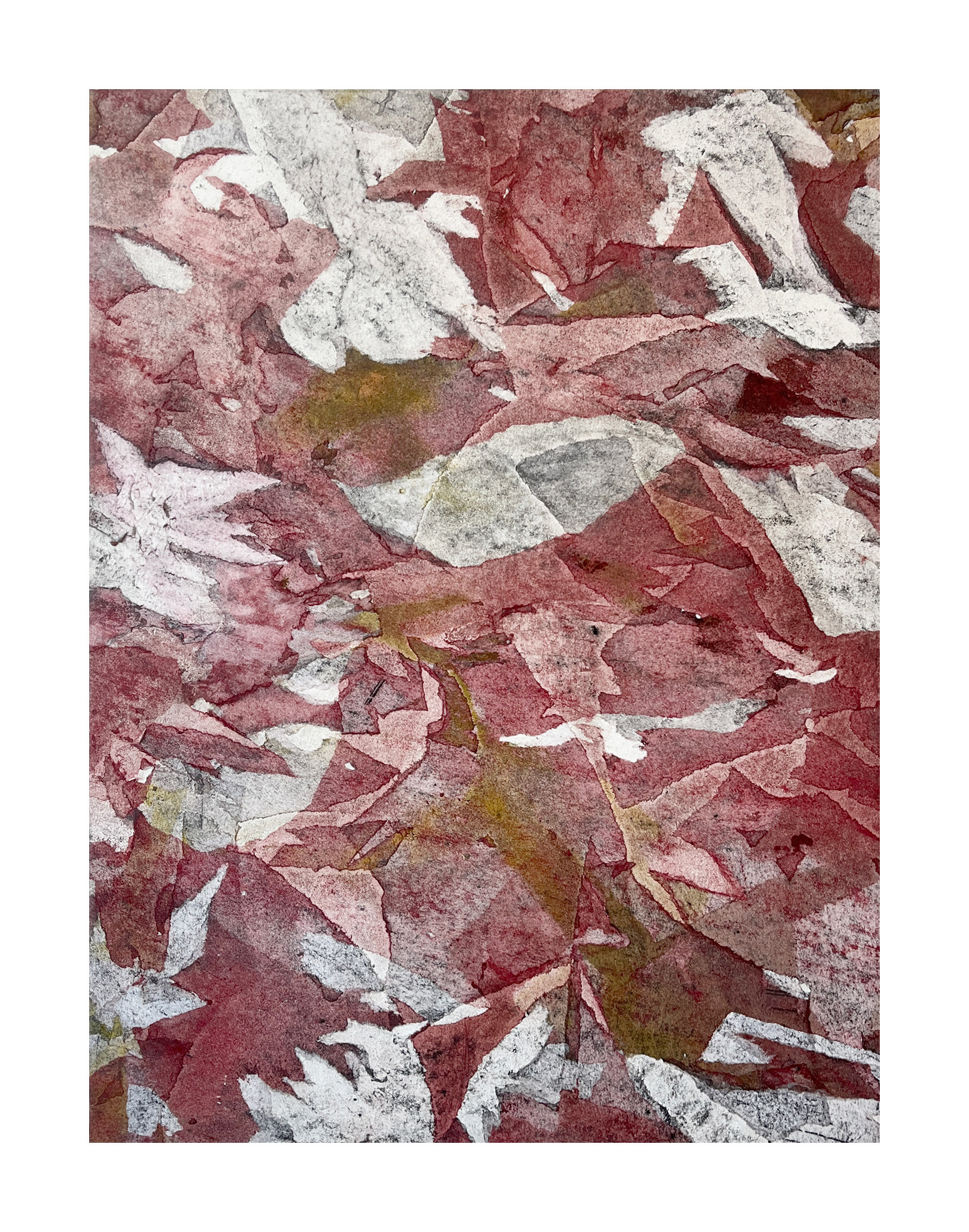Soft Unravelling - graphite & soft pastel on Japanese paper on panel - 43 x 33 cm (framed)