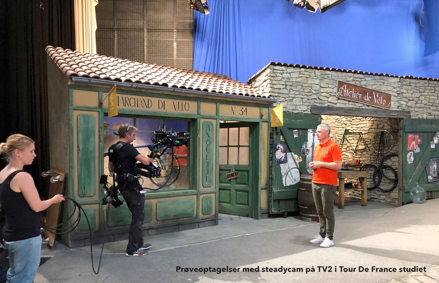 Prøveoptagelse i studiet