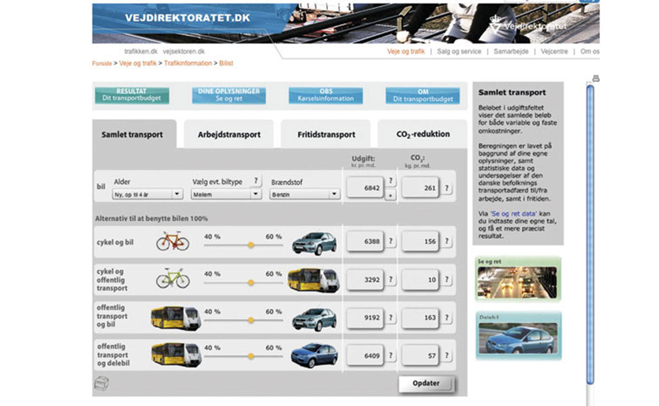 Development and UX/UI for The Danish Road Directorate.
