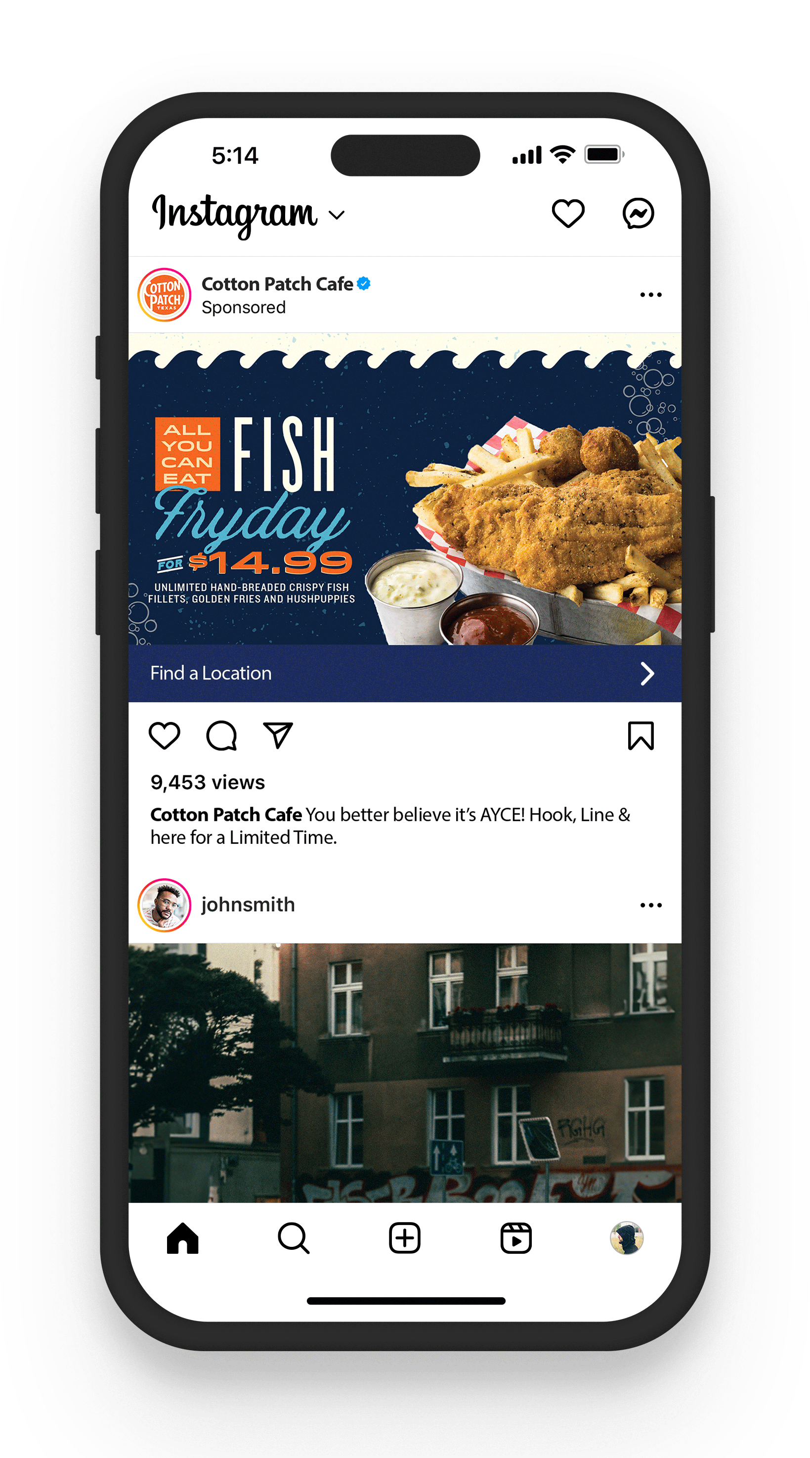 Instagram and Facebook Ad