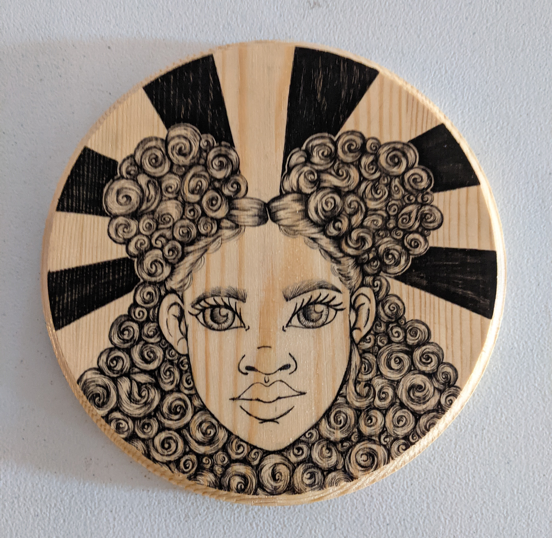TBD Title - Ink on Wood - 2026