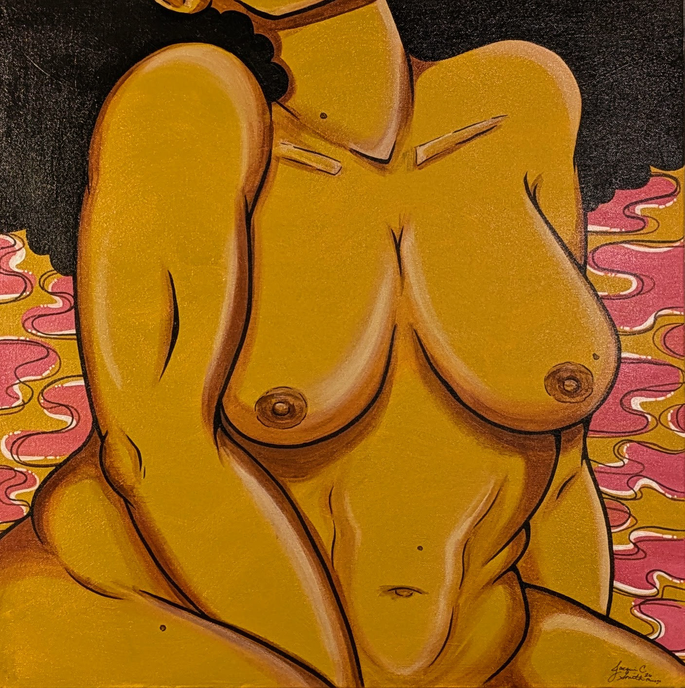 TBD Title - 24" x 24" - Acrylic & Ink - 2026