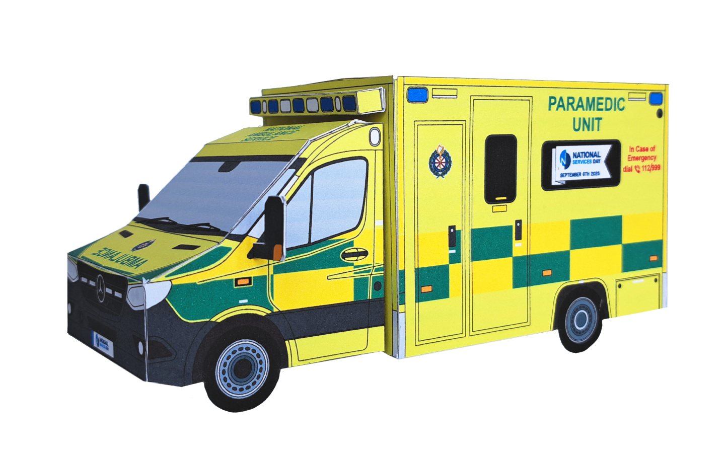 HSE Mercedes Sprinter Papercraft Model