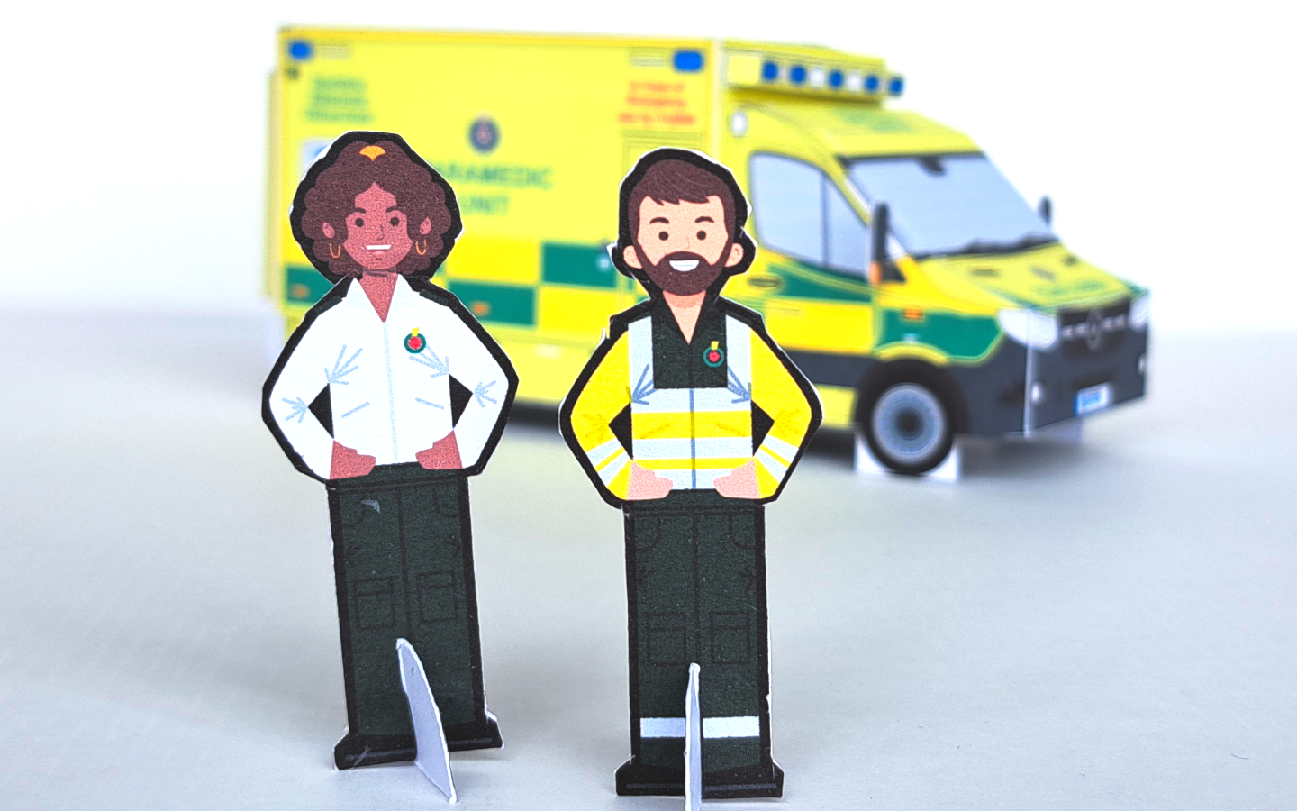 HSE Mercedes Sprinter Papercraft Model Crew
