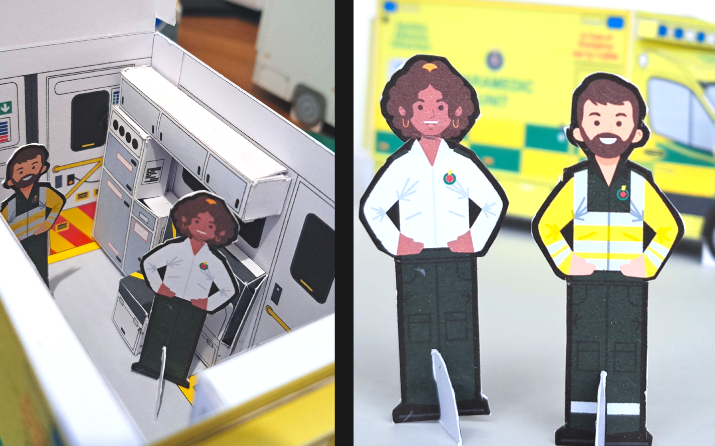 HSE Mercedes Sprinter Papercraft Model Crew Interior