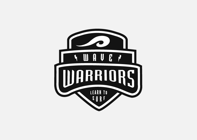 Surfing New Zealand Wave Warriors Logo Design