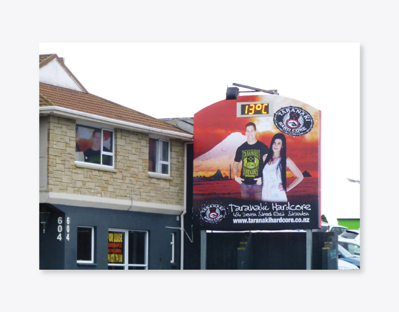 Taranaki Hardcore Billboard Design