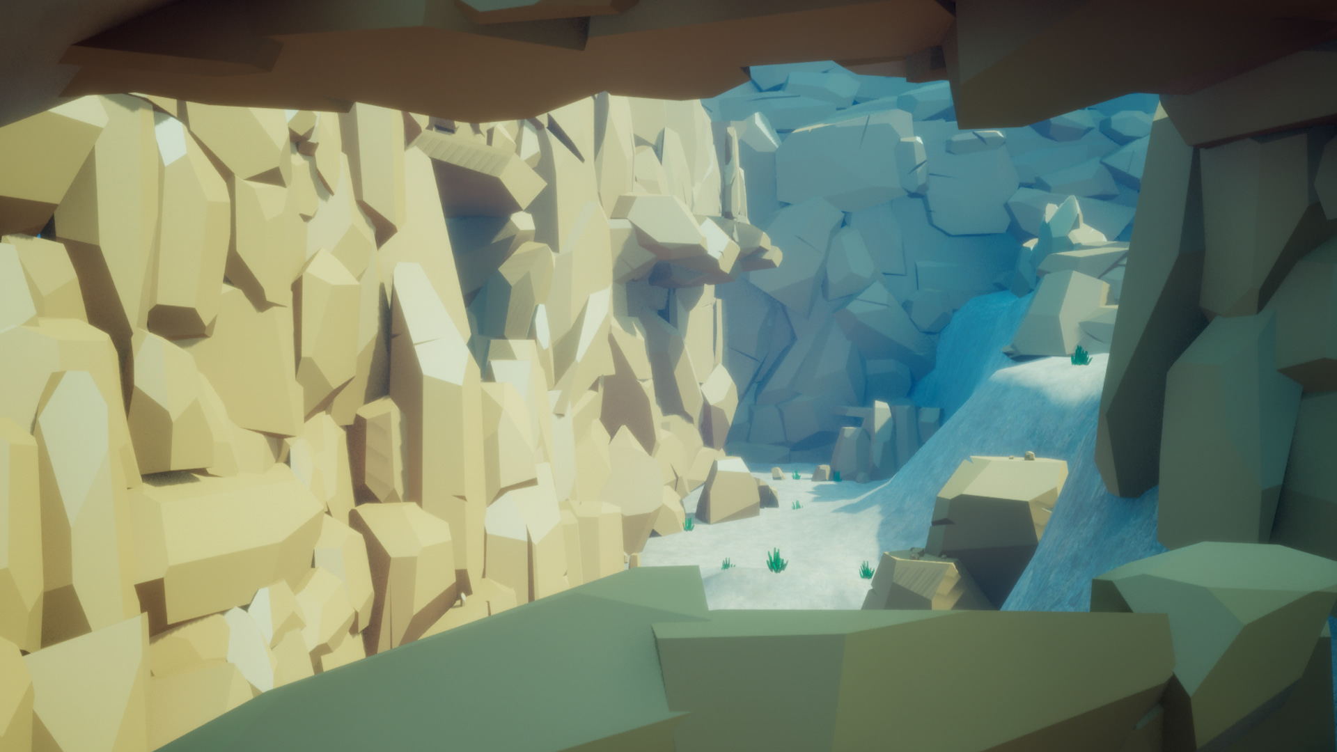 Under water level - Unreal engine/ Blender - level layout and assets created for a GameJam