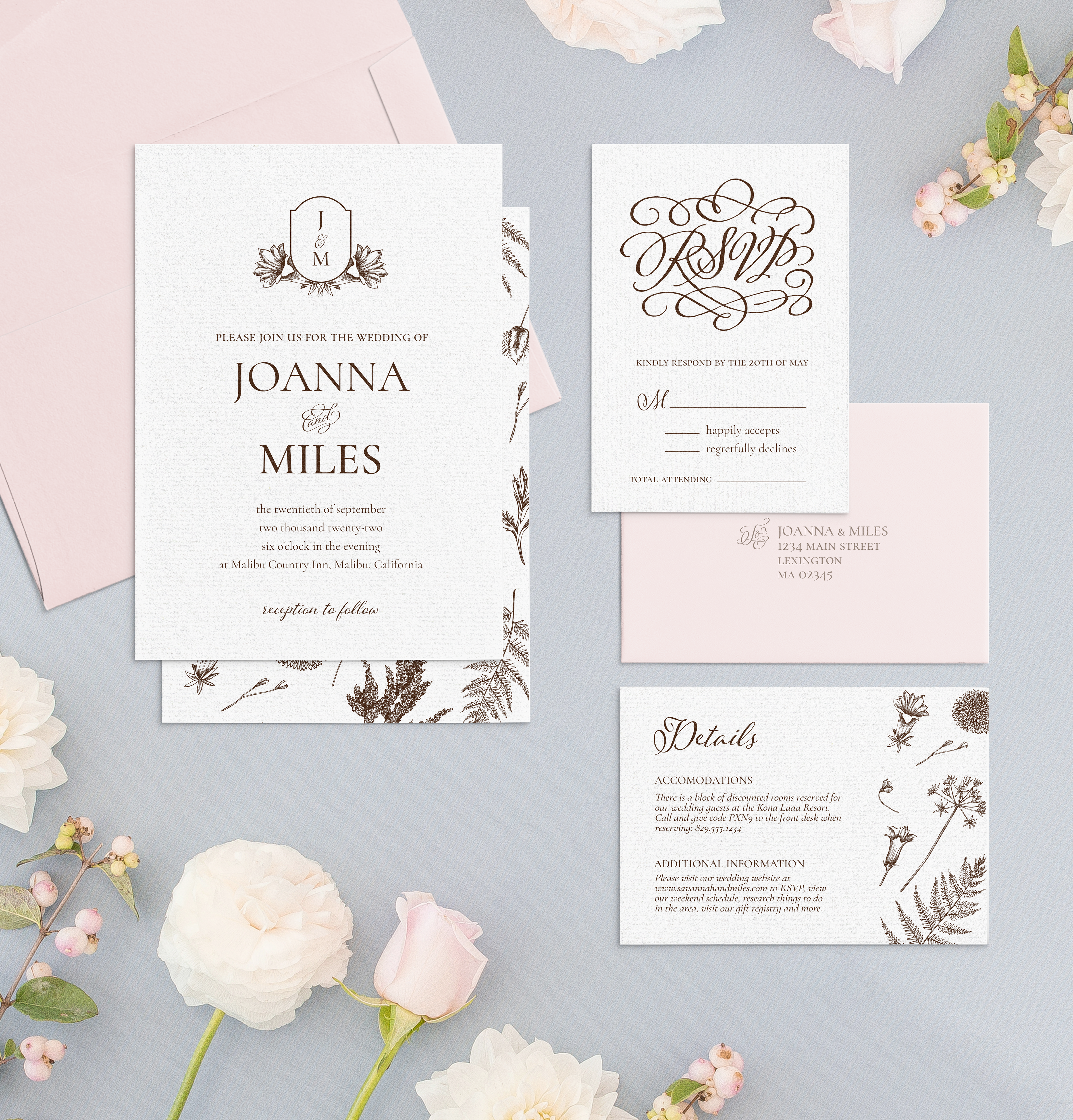 Vintage Crest Wedding Collection