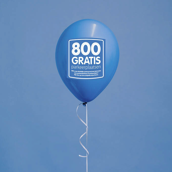 Gemeente Schijndel Blauwe Zone campagne ballonnen