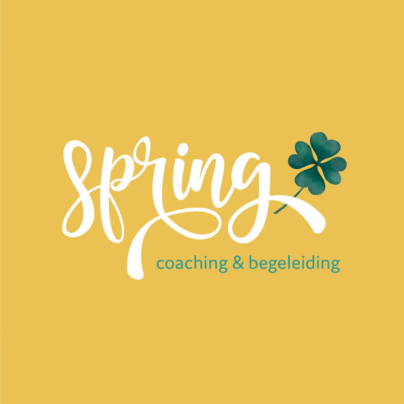 Spring coaching & begeleiding logo ontwerp