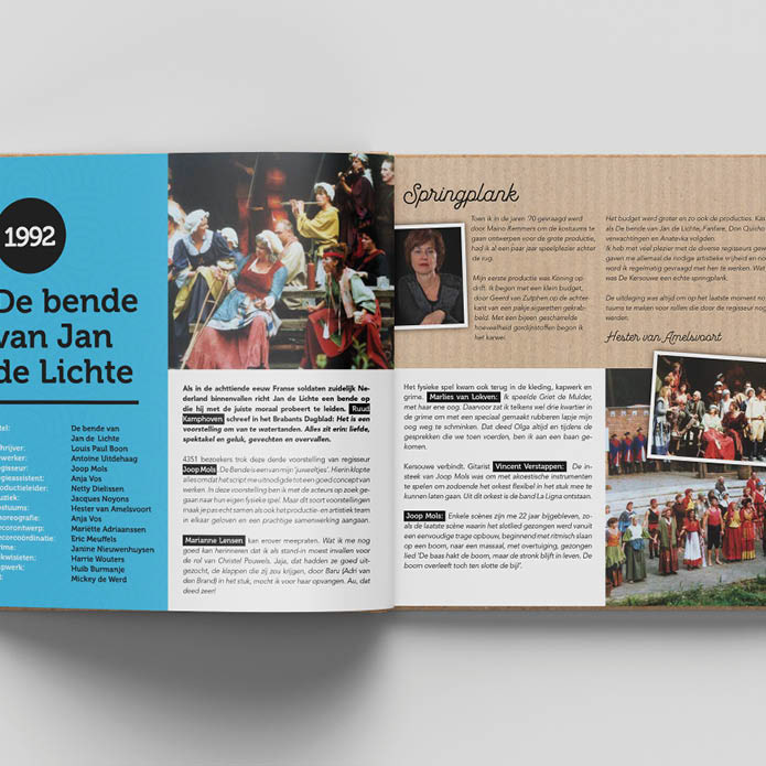 Kersouwe jubileumboek ontwerp