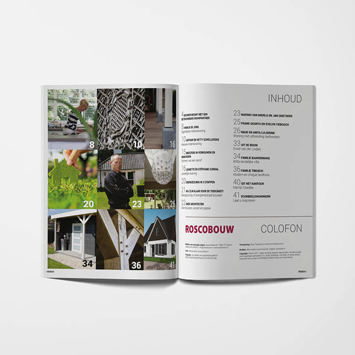 Roscobouw magazine spread