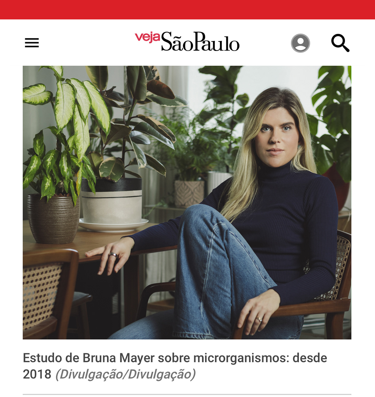 Bruna Mayer artista visual matéria na Veja São Paulo CASACOR 2025, Regina Parra, Juliana dos Santos