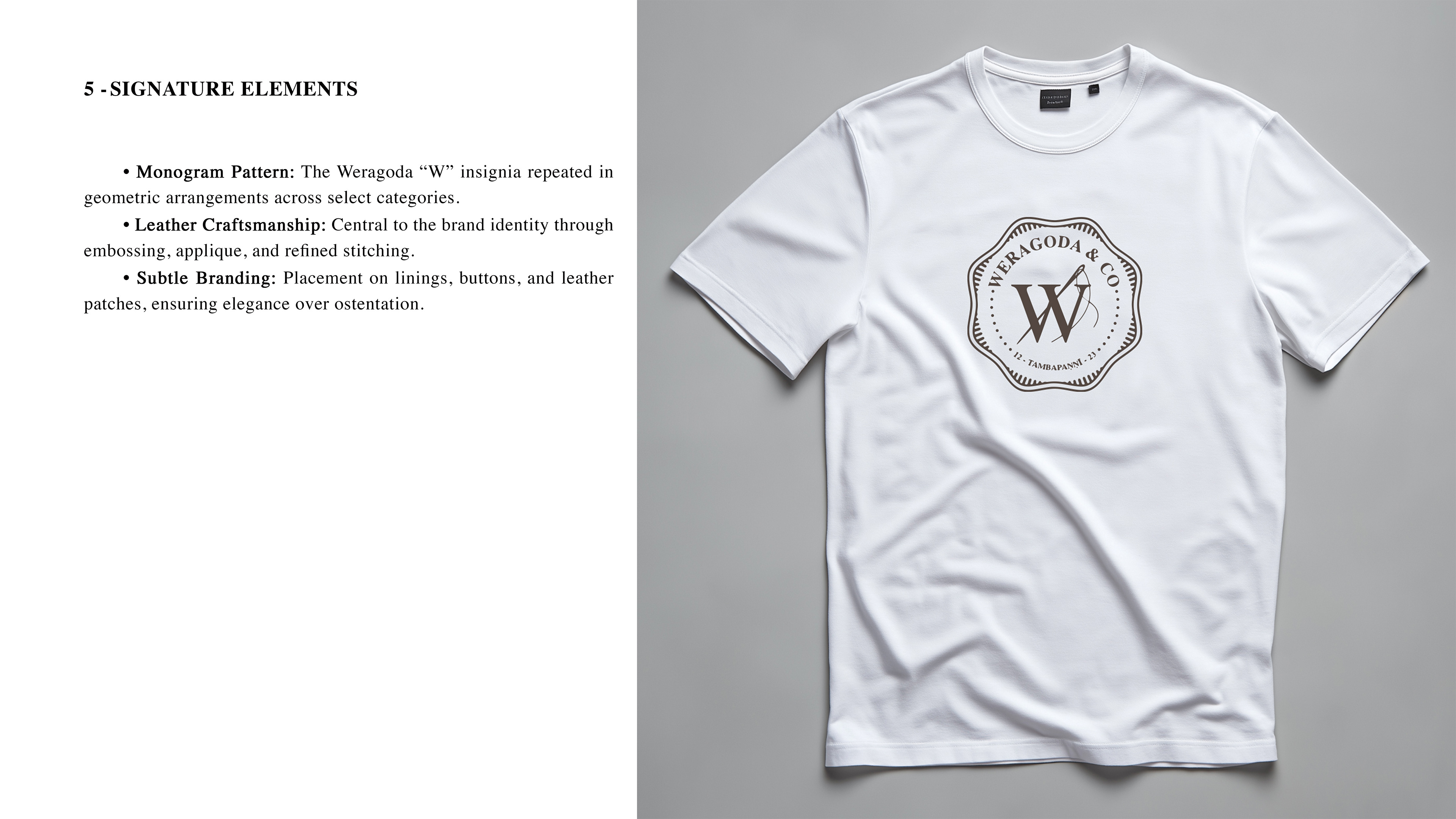 Weragoda & Co. - Artistic Direction Guide