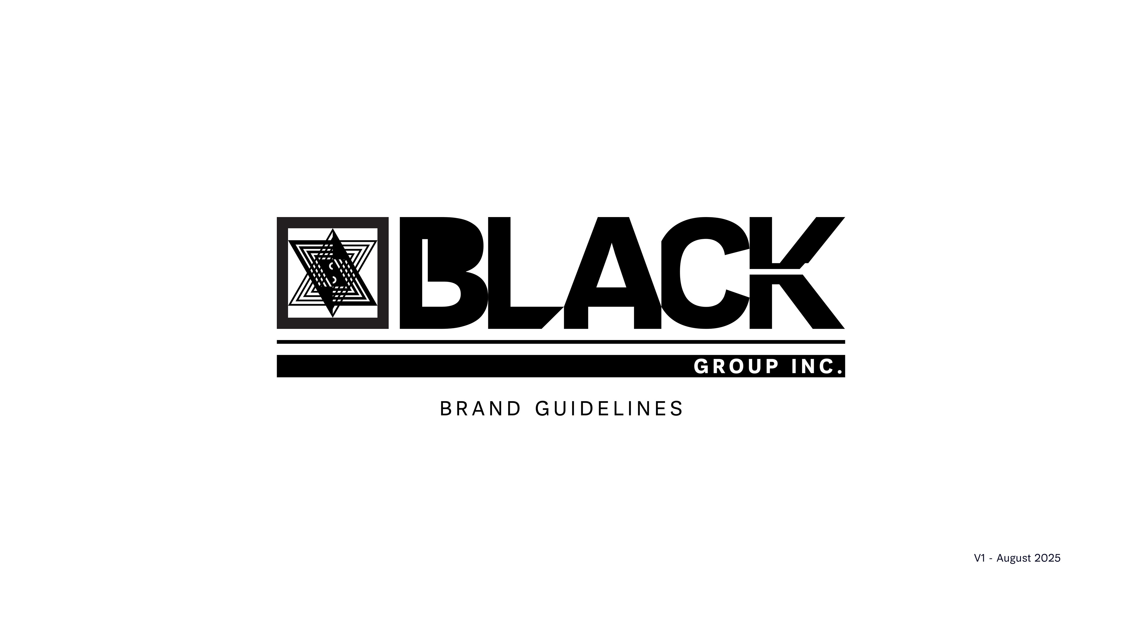 Black Group Inc. - Brand Guidelines