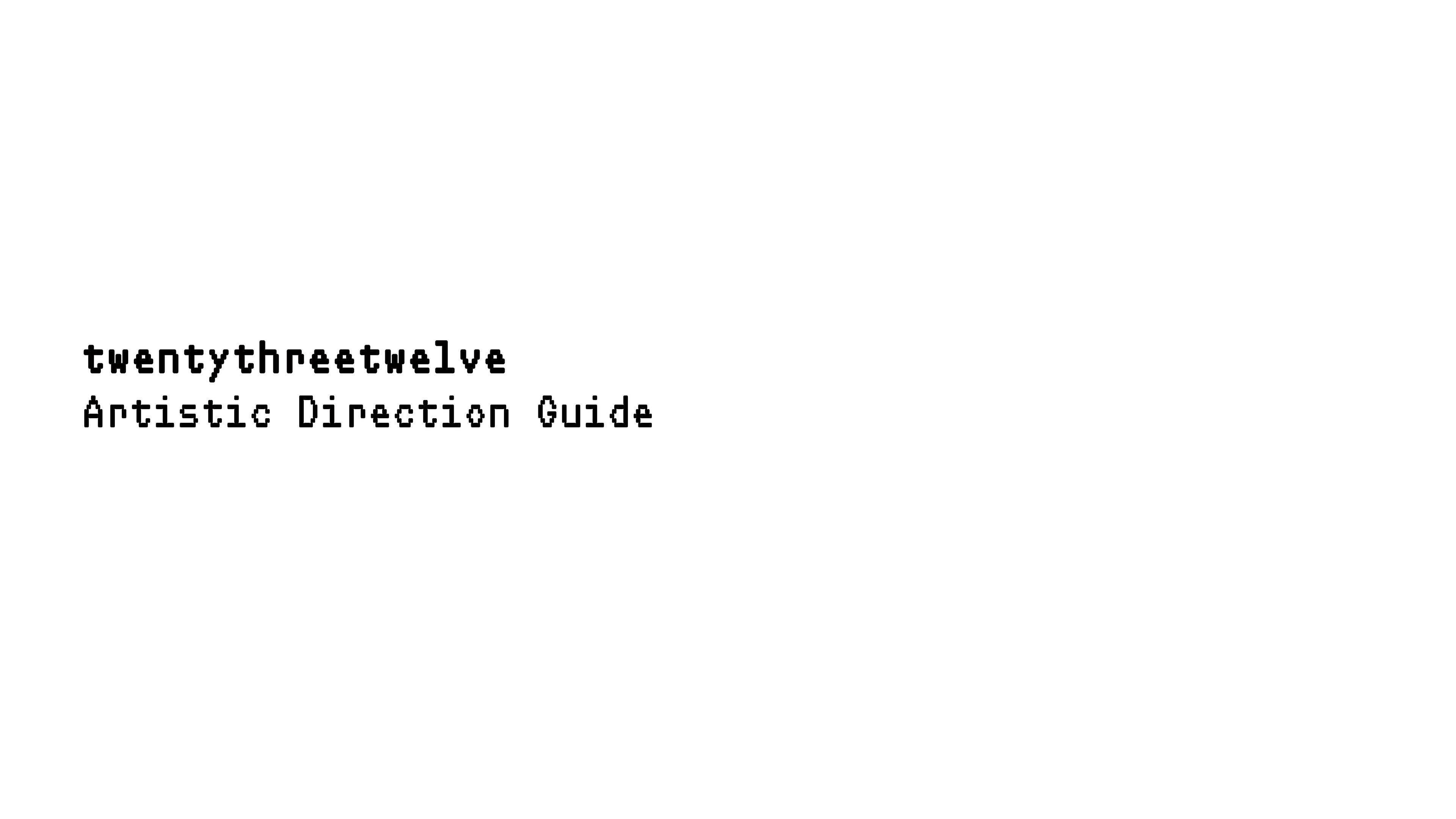 2312 - Artistic Direction Guide