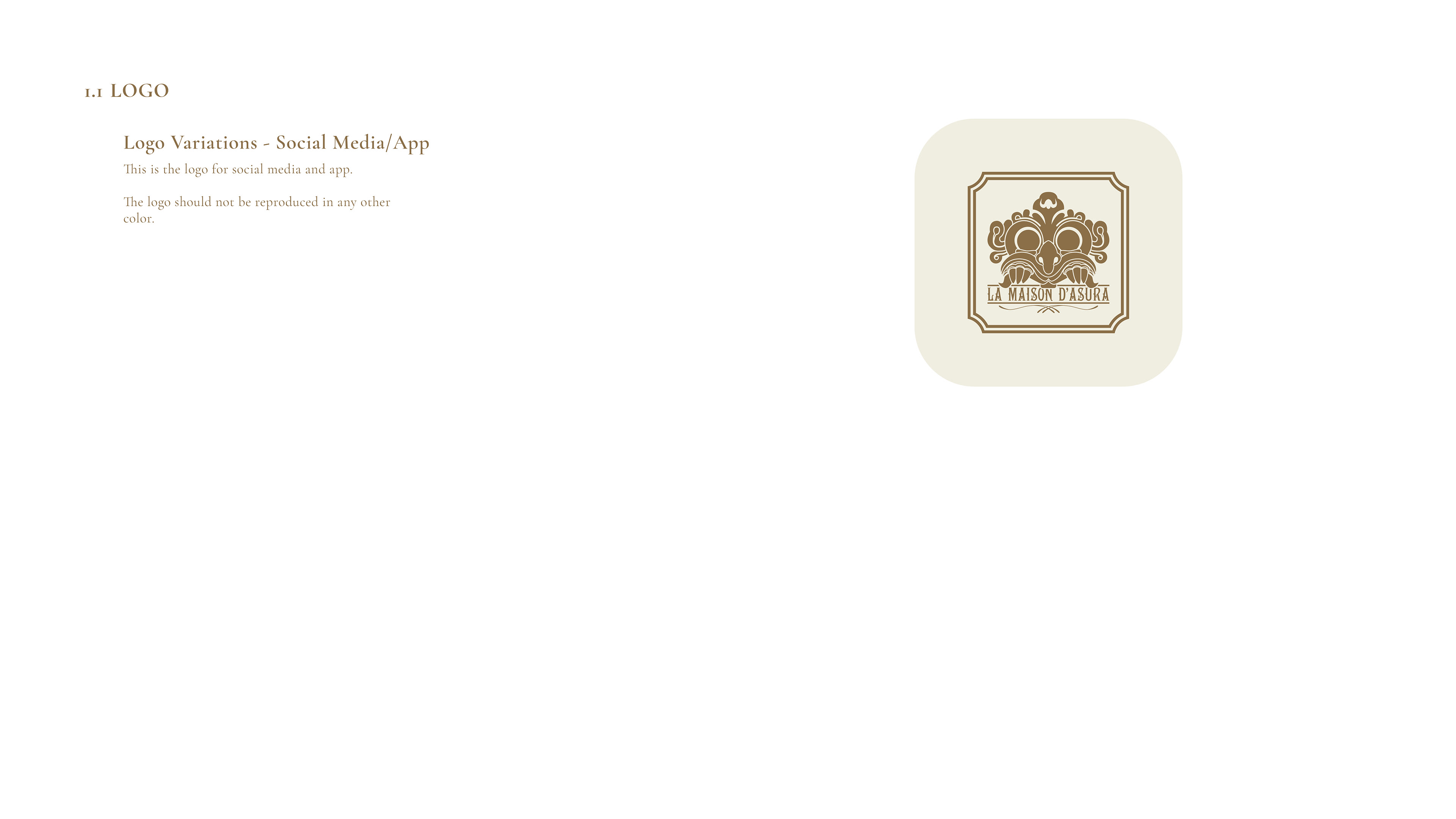 La Maison d'Asura - Brand Guidelines