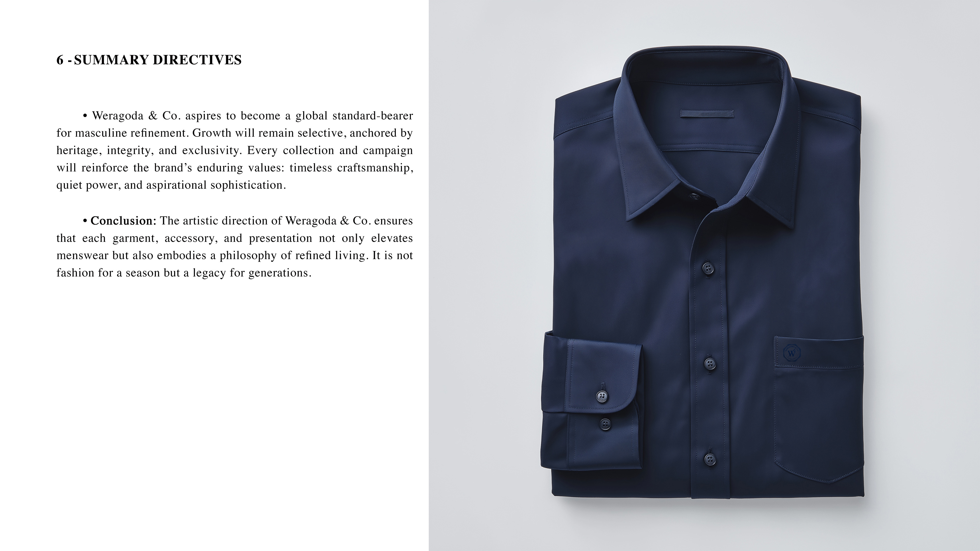 Weragoda & Co. - Artistic Direction Guide