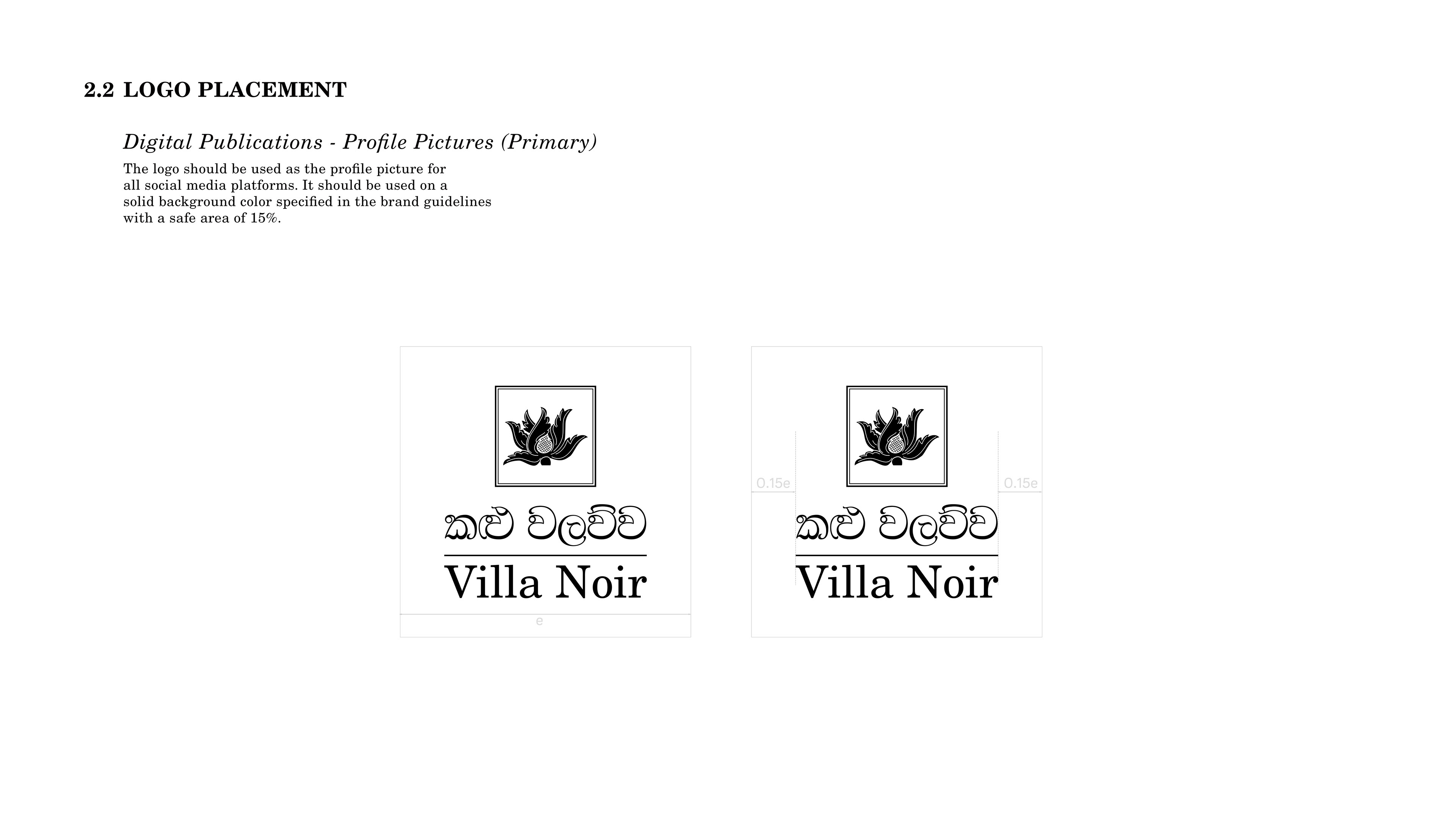 Villa Noir - Brand Guidelines