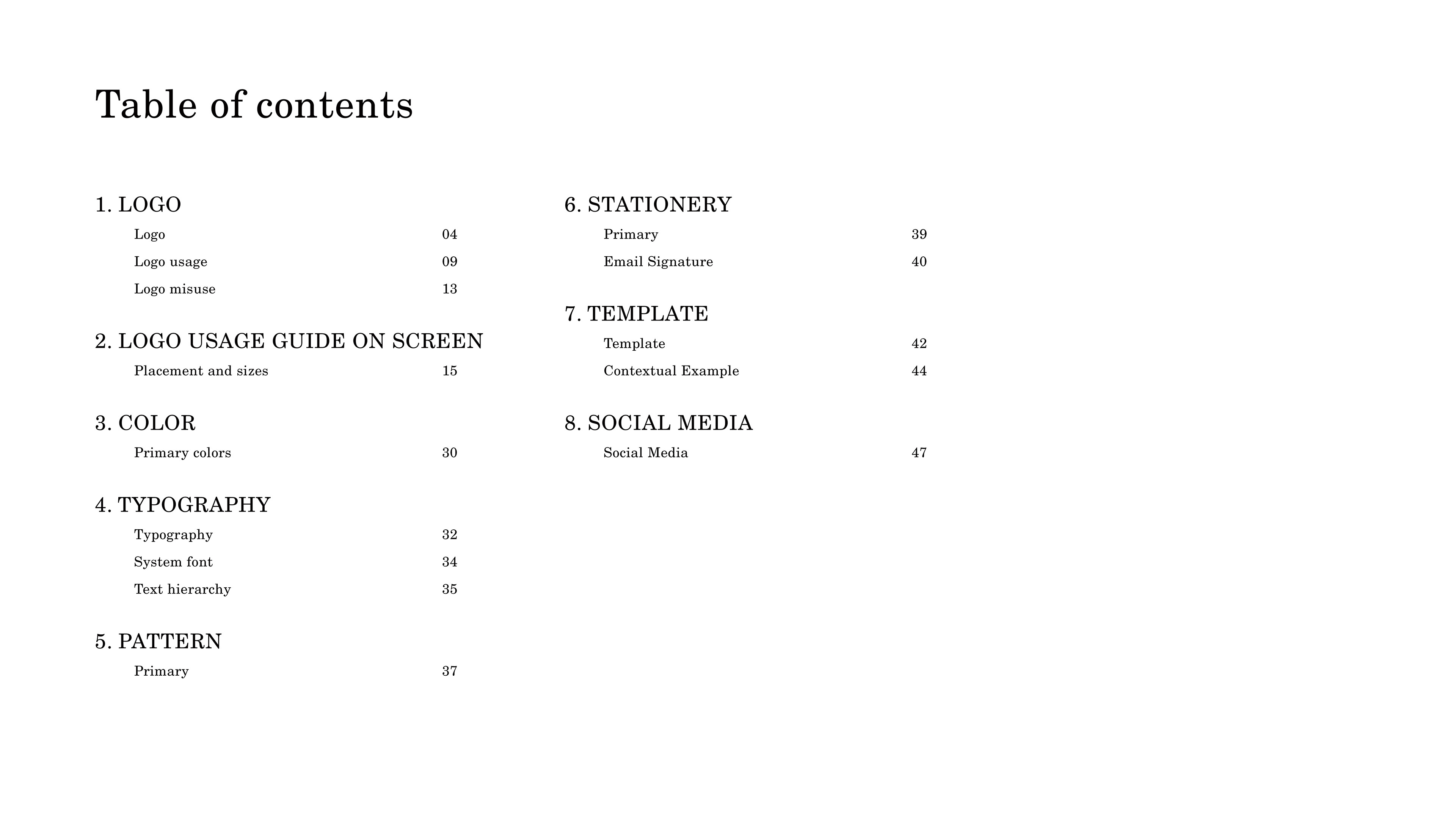 Villa Noir - Brand Guidelines